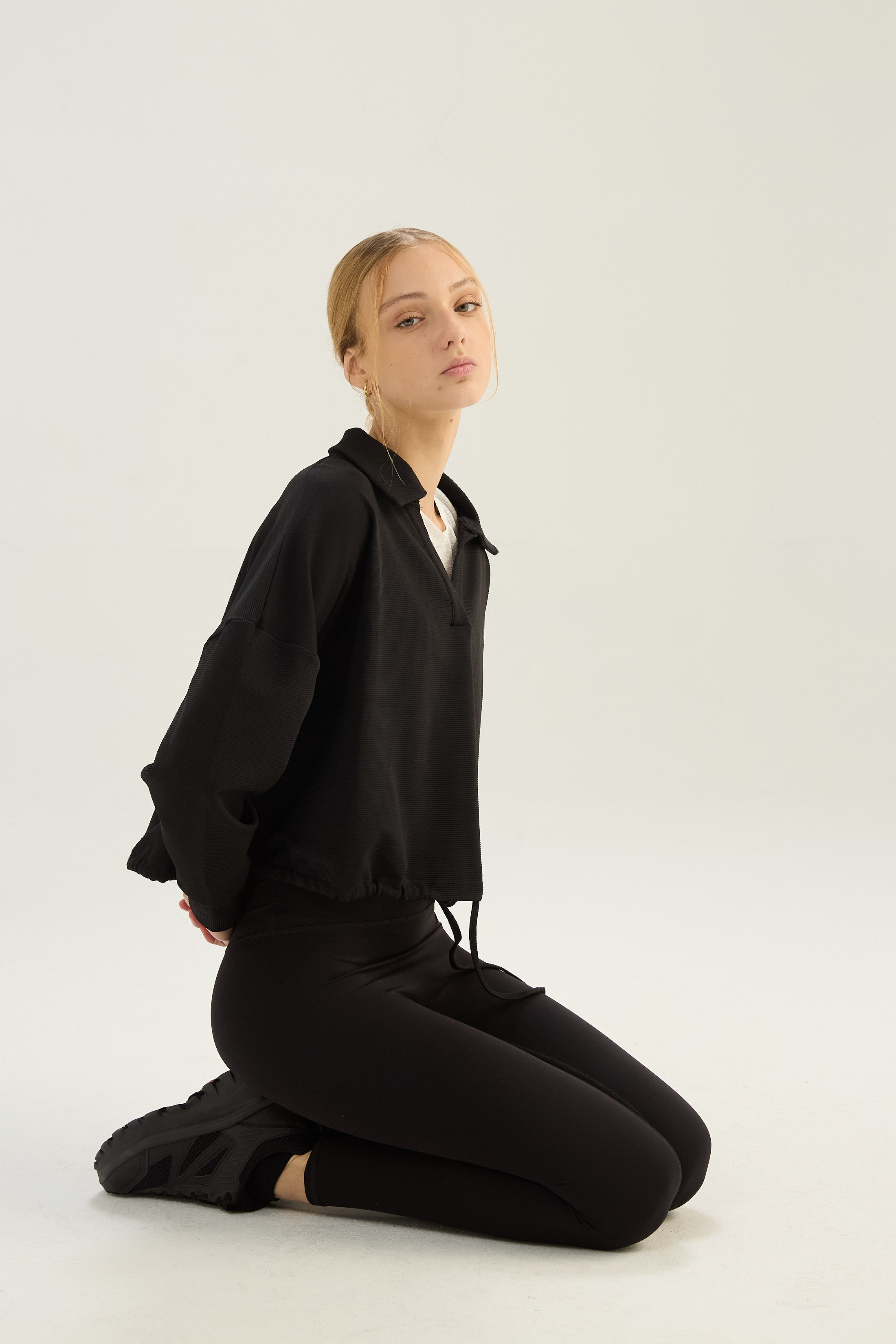 Buzo Jumper Armony - SleekRib® - Negro