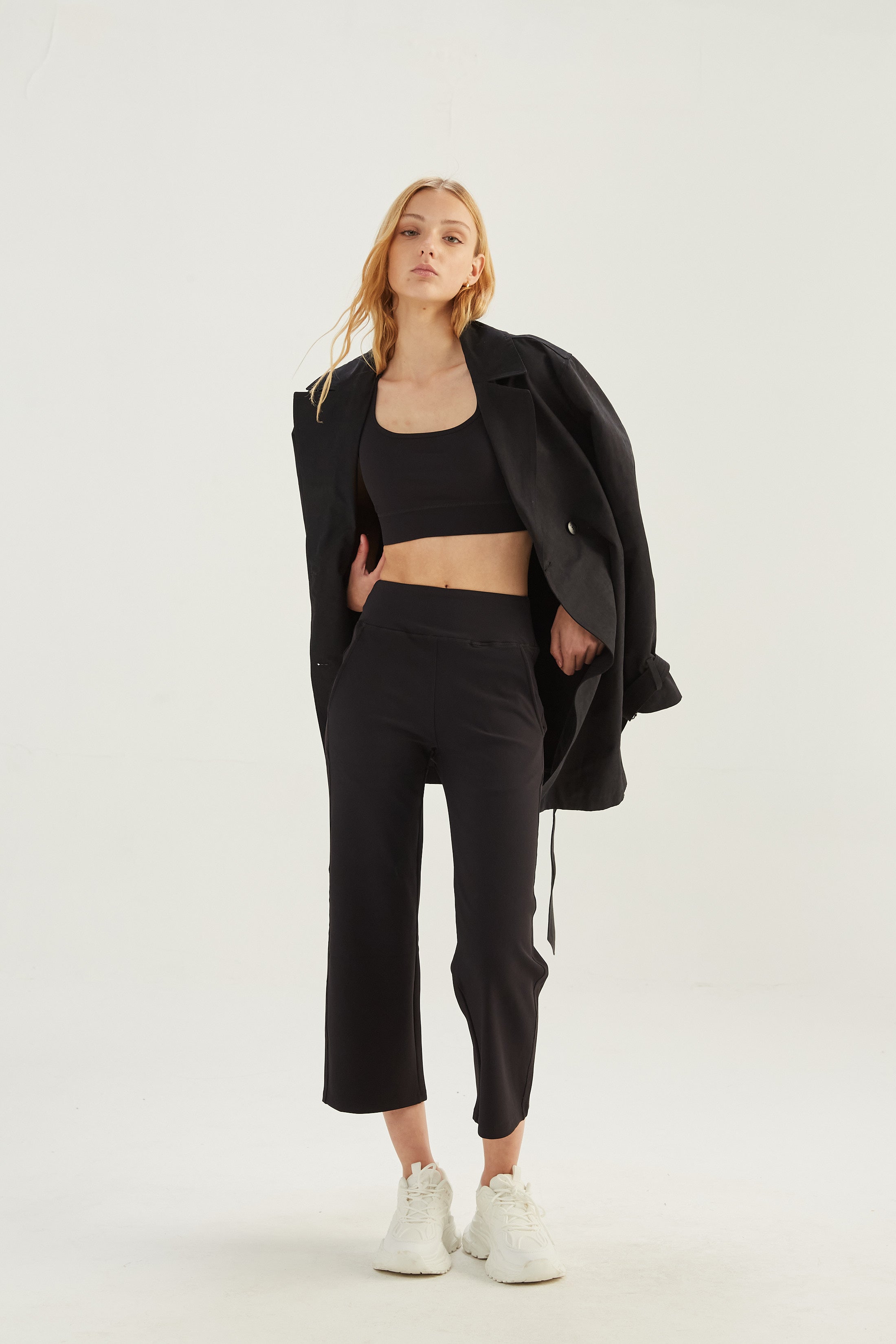 Pantalón Sway - SleekRib® - Negro