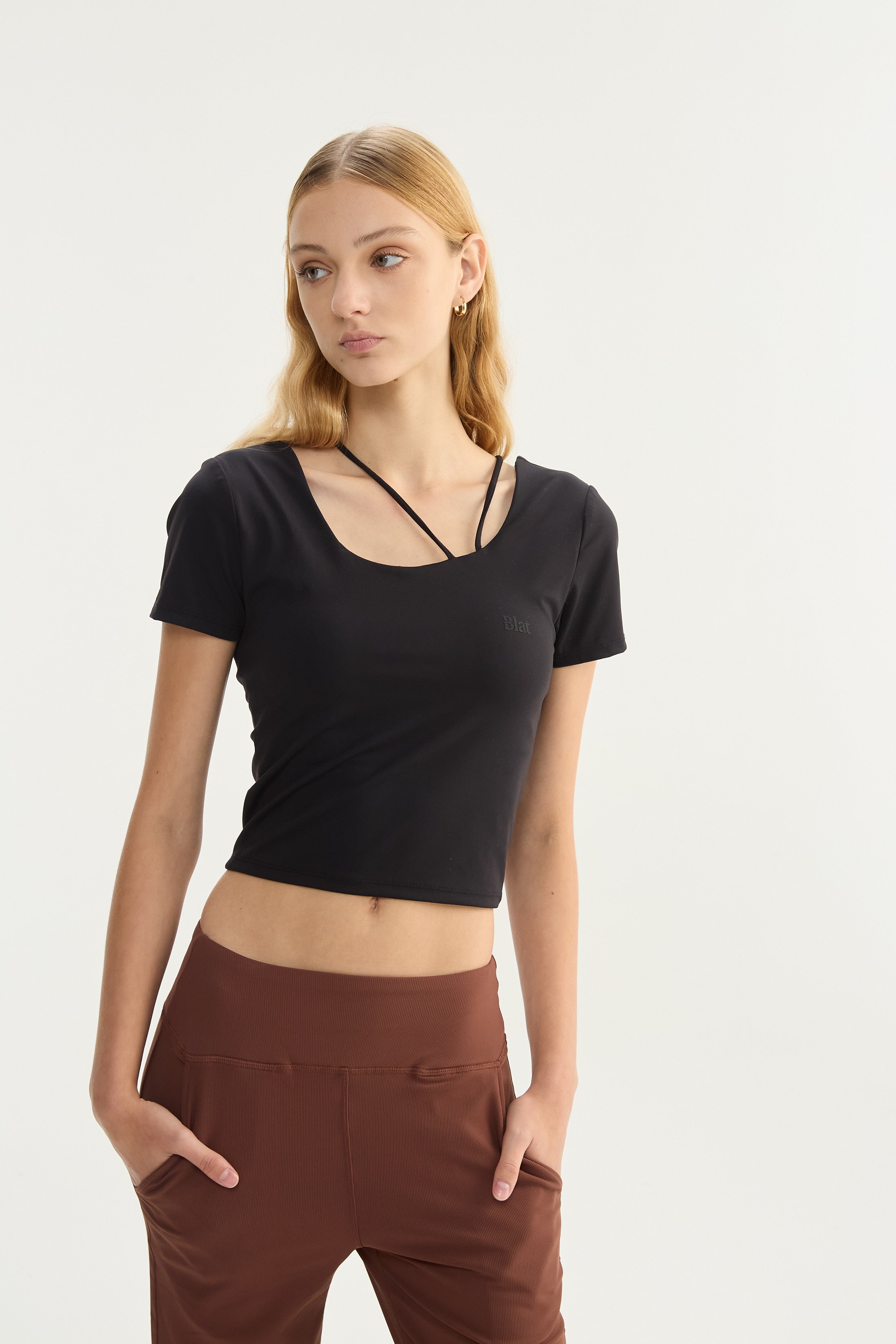 Top Manga Corta Vortex - PureSkin® - Negro