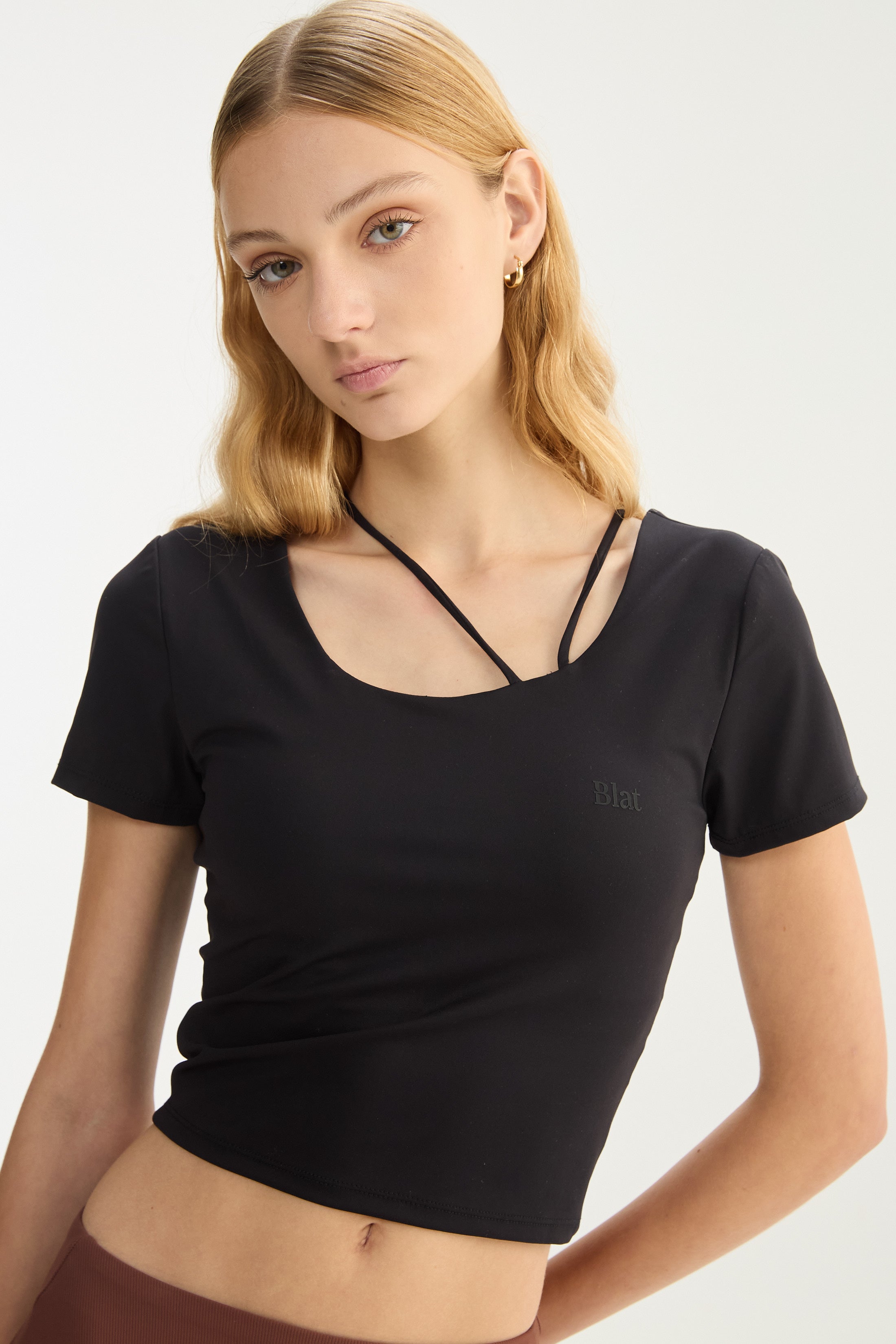 Top Manga Corta Vortex - PureSkin® - Negro