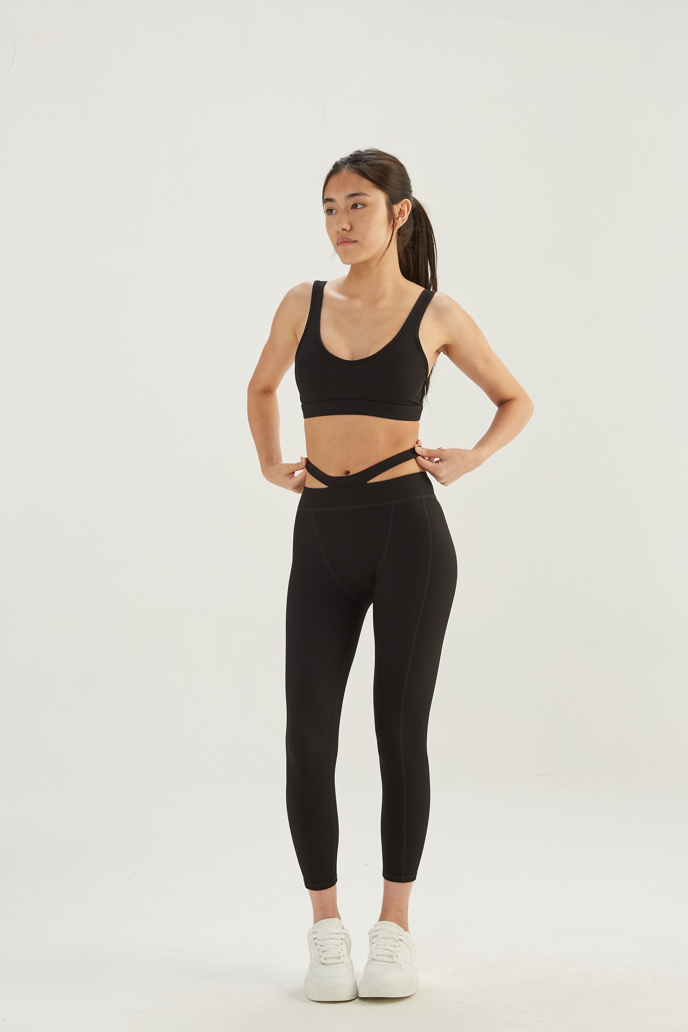 Calza Sculpt - SleekRib® - Negro