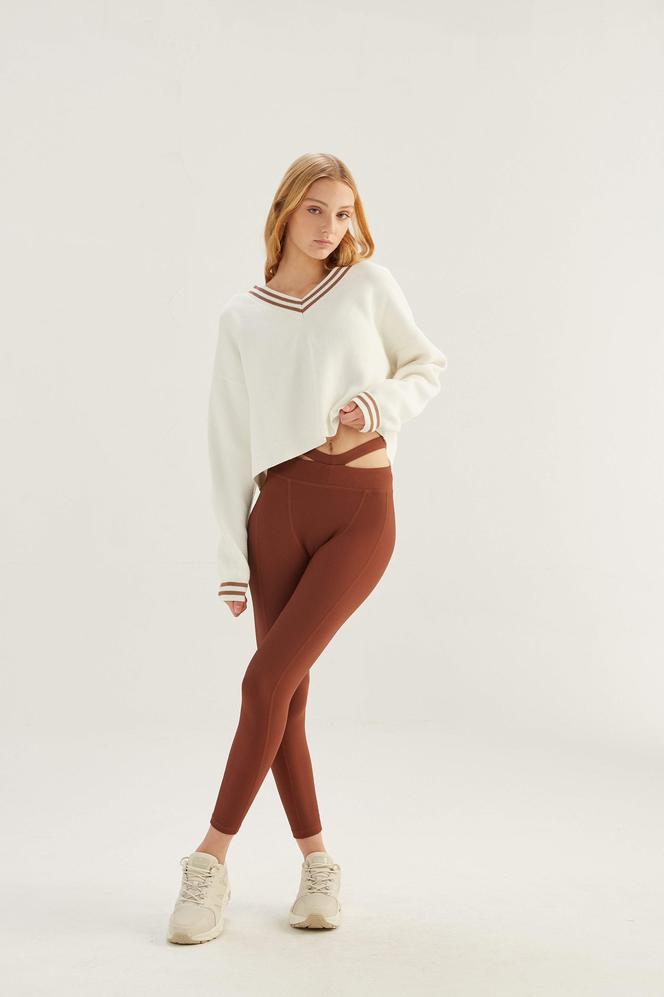 Calza Sculpt - SleekRib® - Chocolate