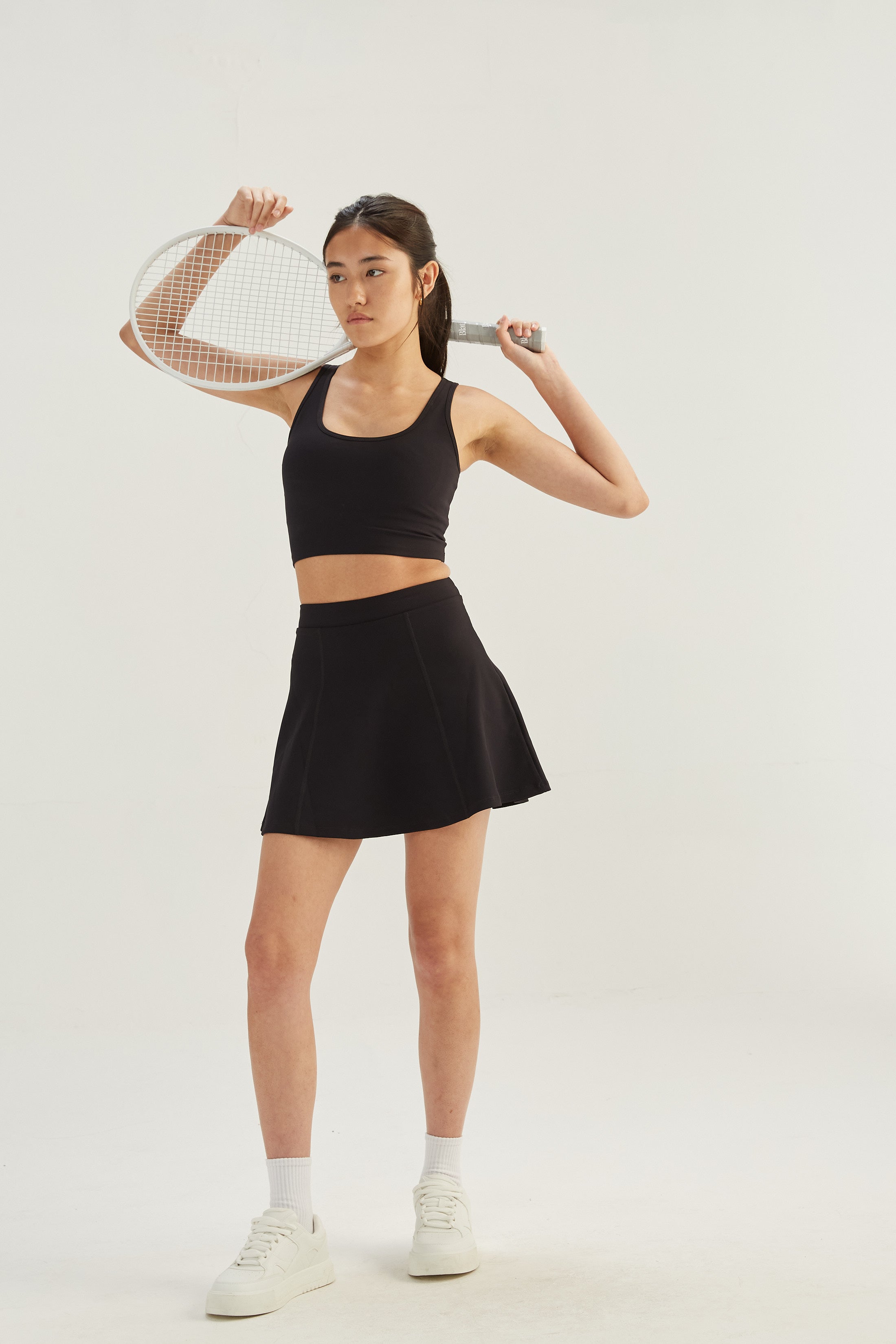 Pollera Court - SleekRib® - Negro