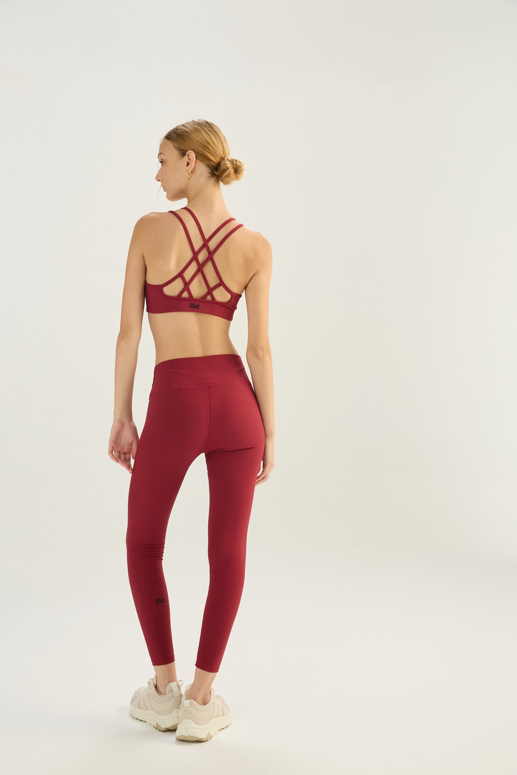 Calza Dynamic - SleekRib® - Rojo Malbec