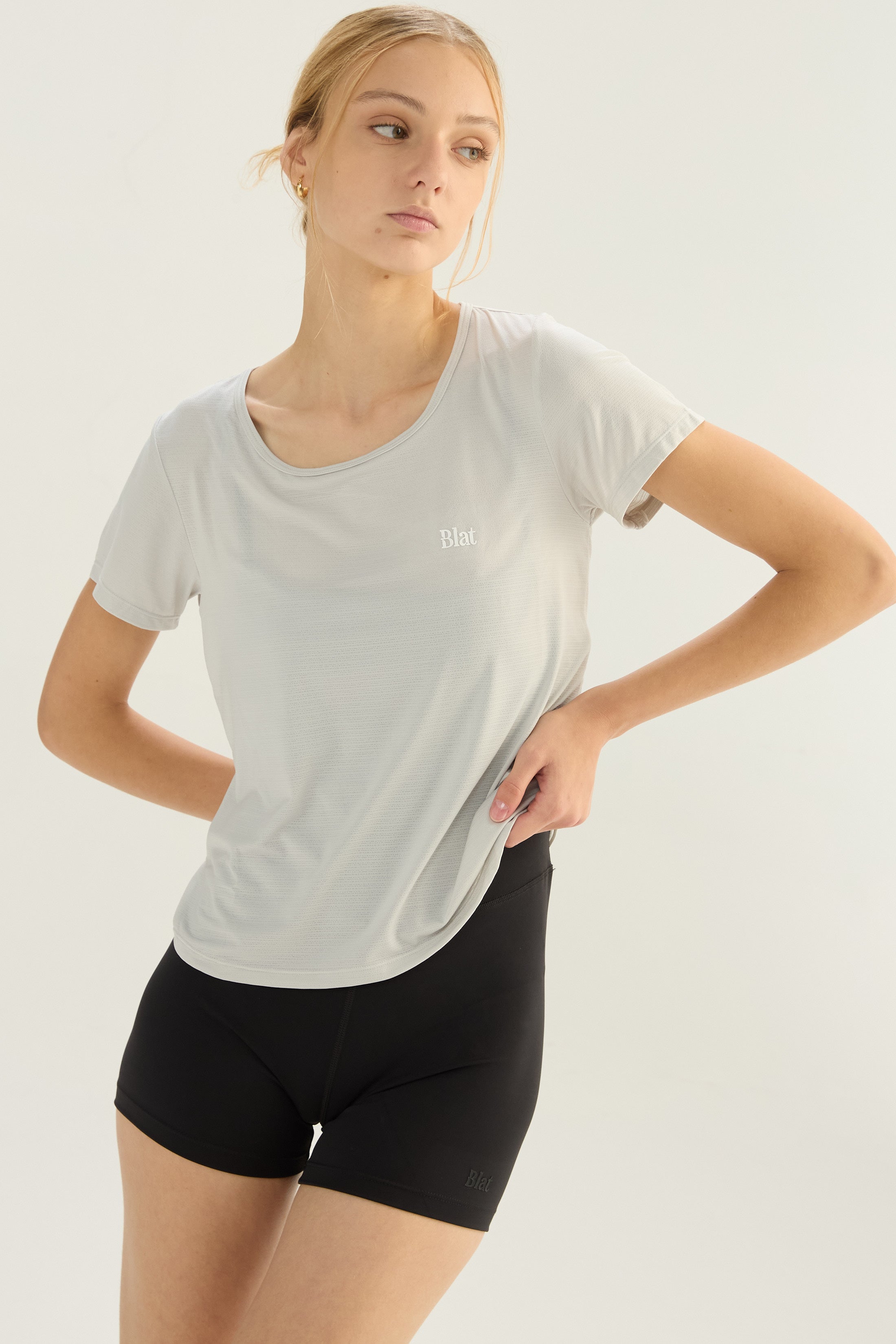 Remera X Back - Gris Plata