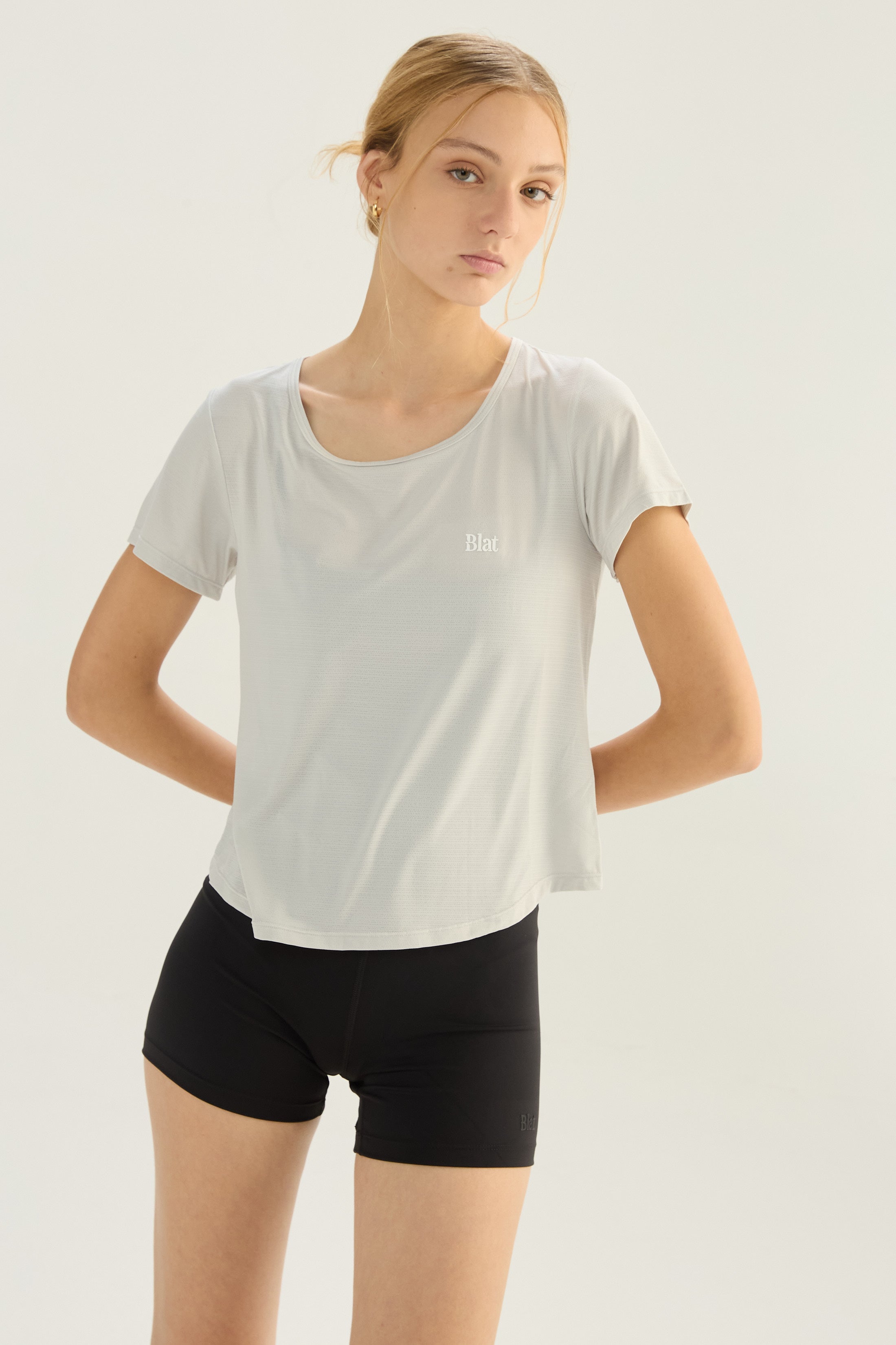 Remera X Back - Gris Plata