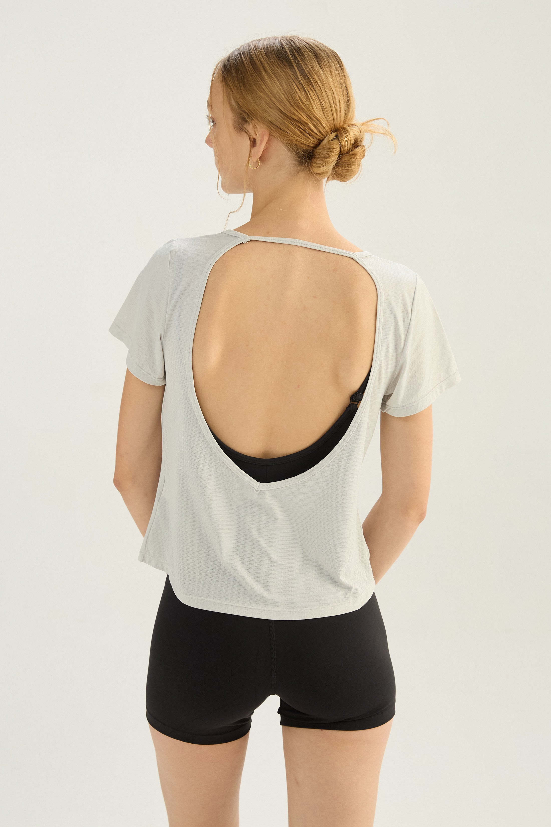 Remera X Back - Gris Plata