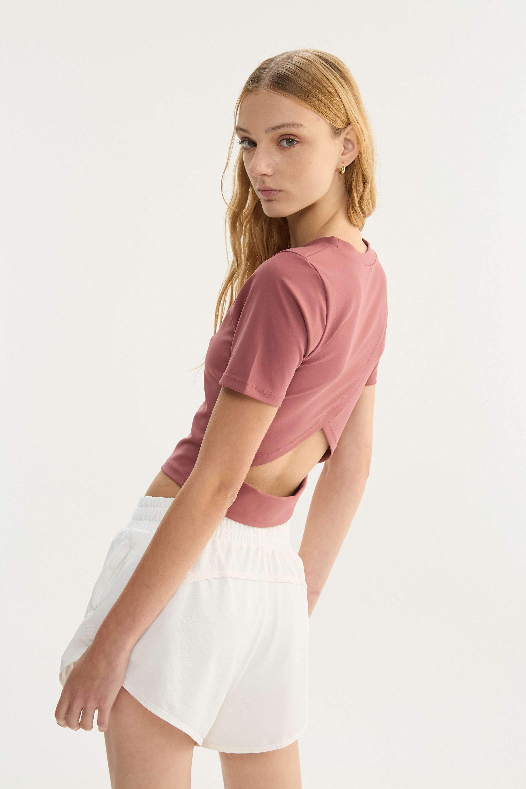 Top Manga Corta Shine - PureSkin® - Malva