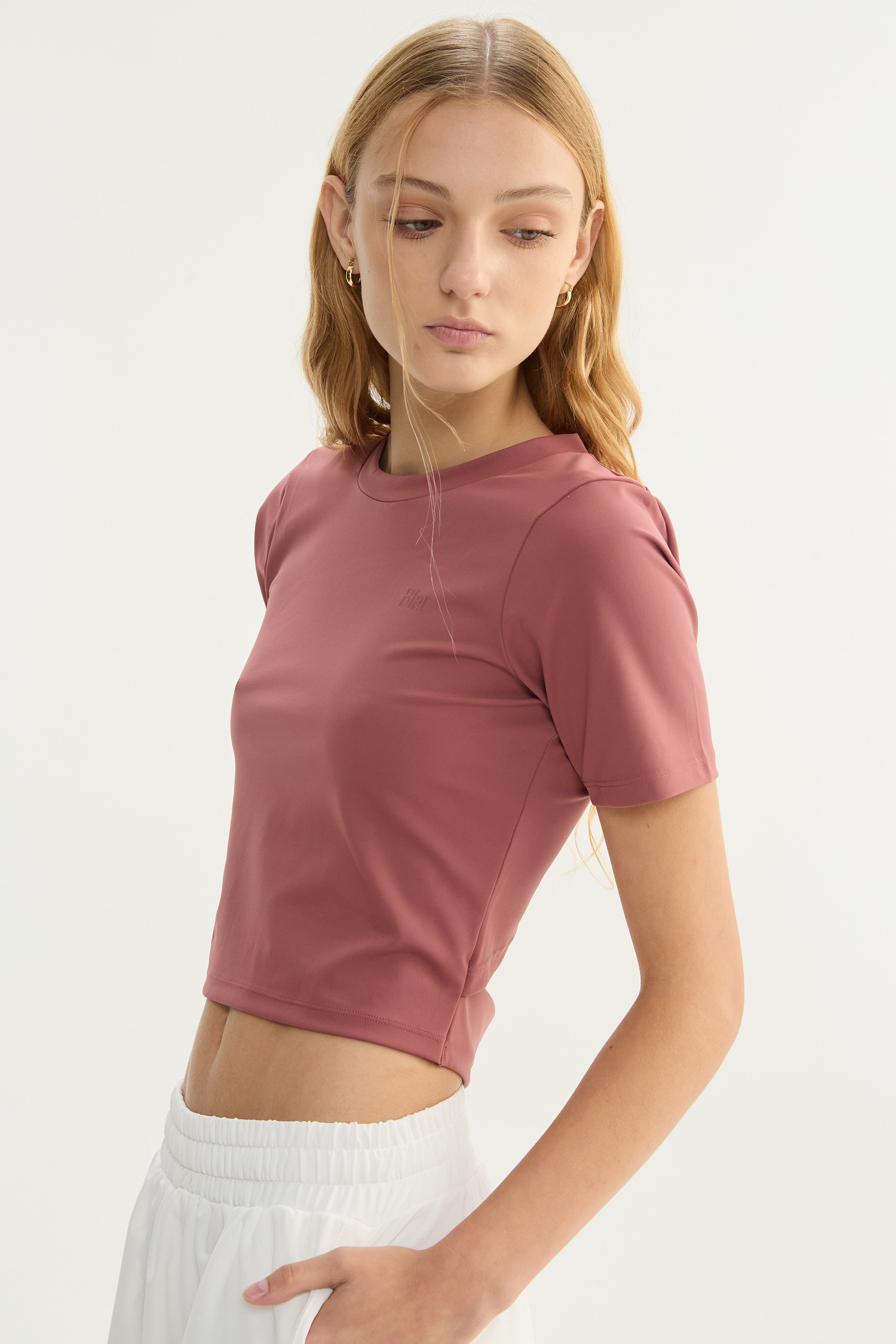 Top Manga Corta Shine - PureSkin® - Malva
