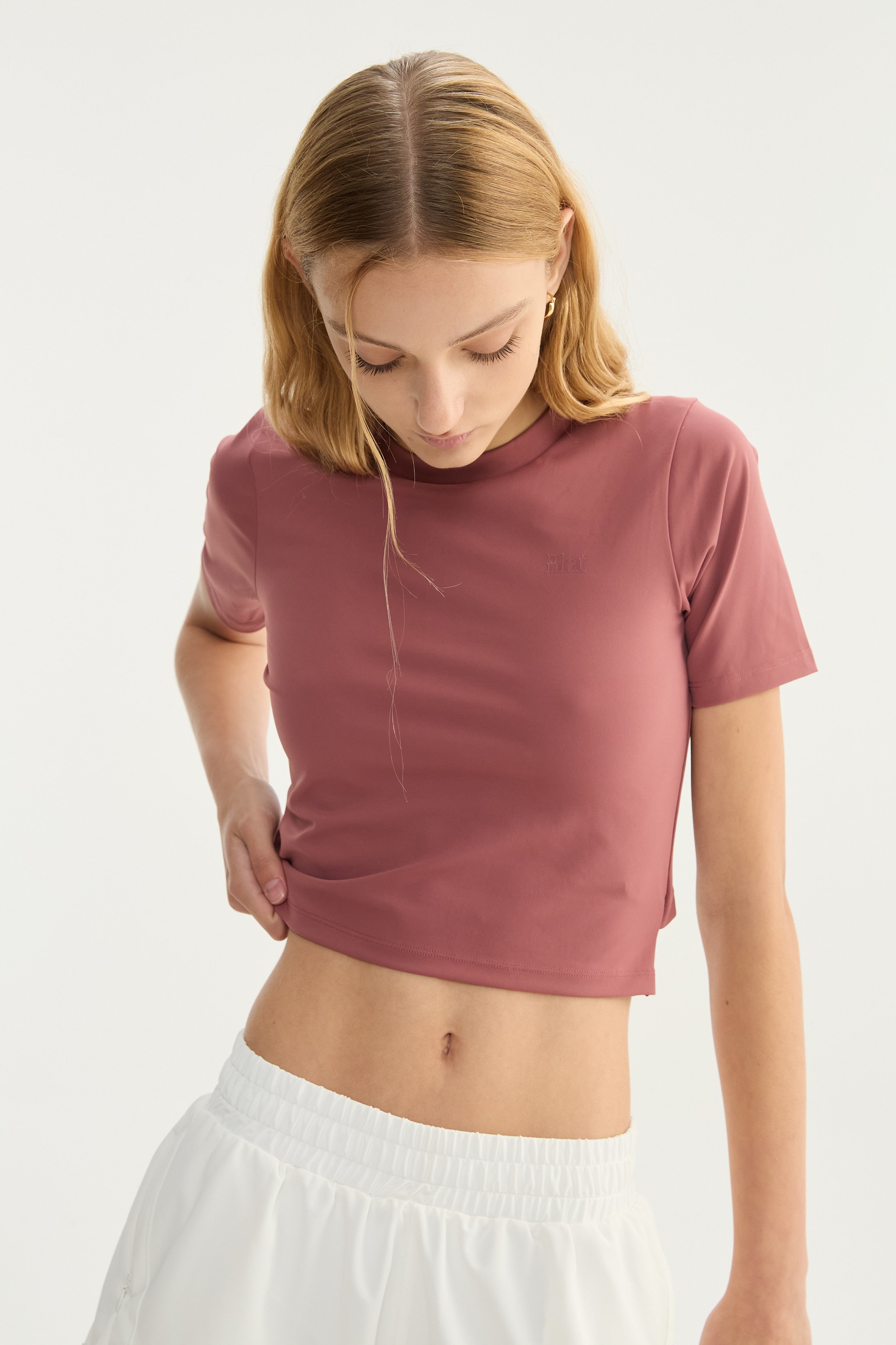 Top Manga Corta Shine - PureSkin® - Malva