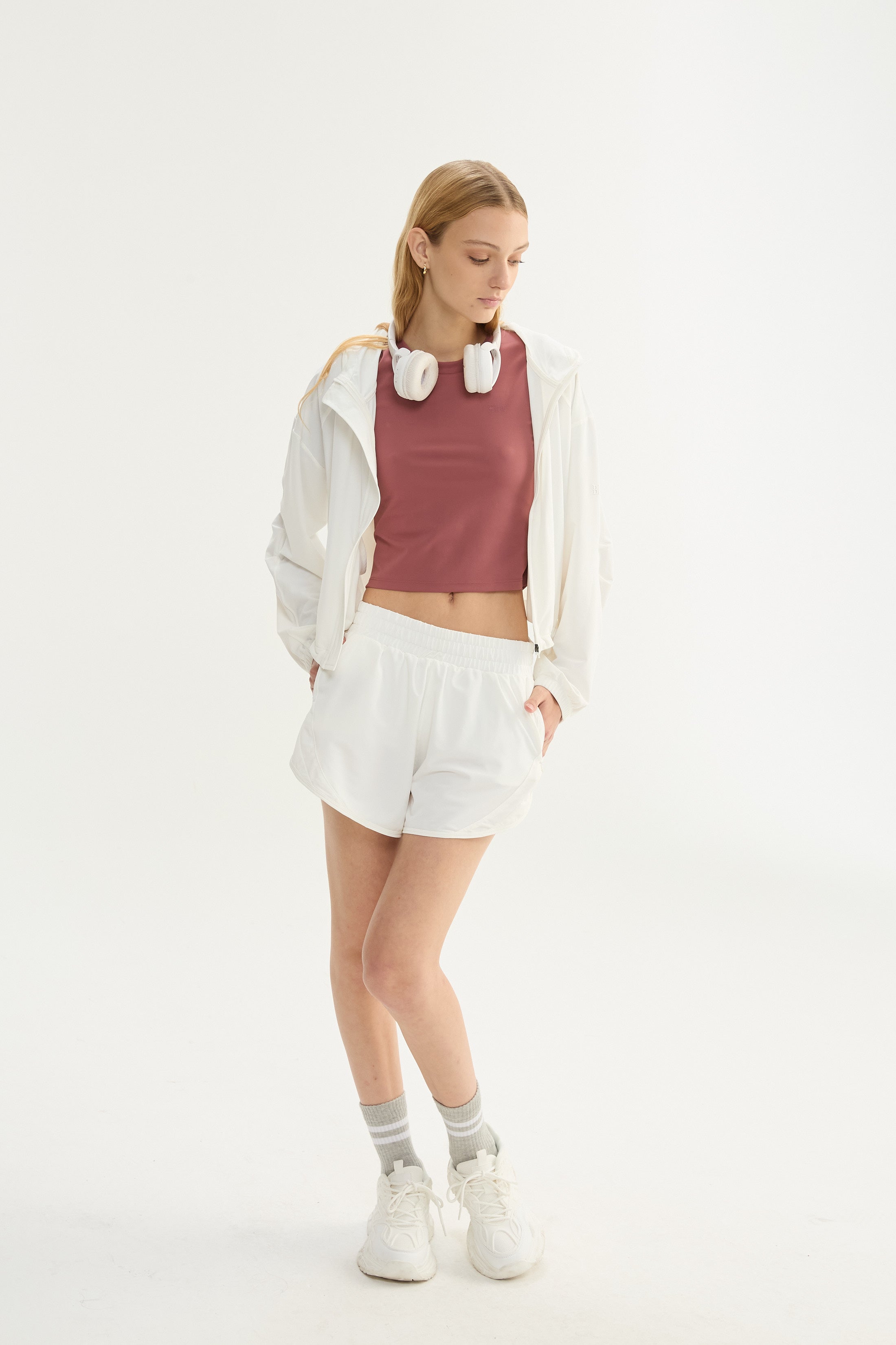 Top Manga Corta Shine - PureSkin® - Malva