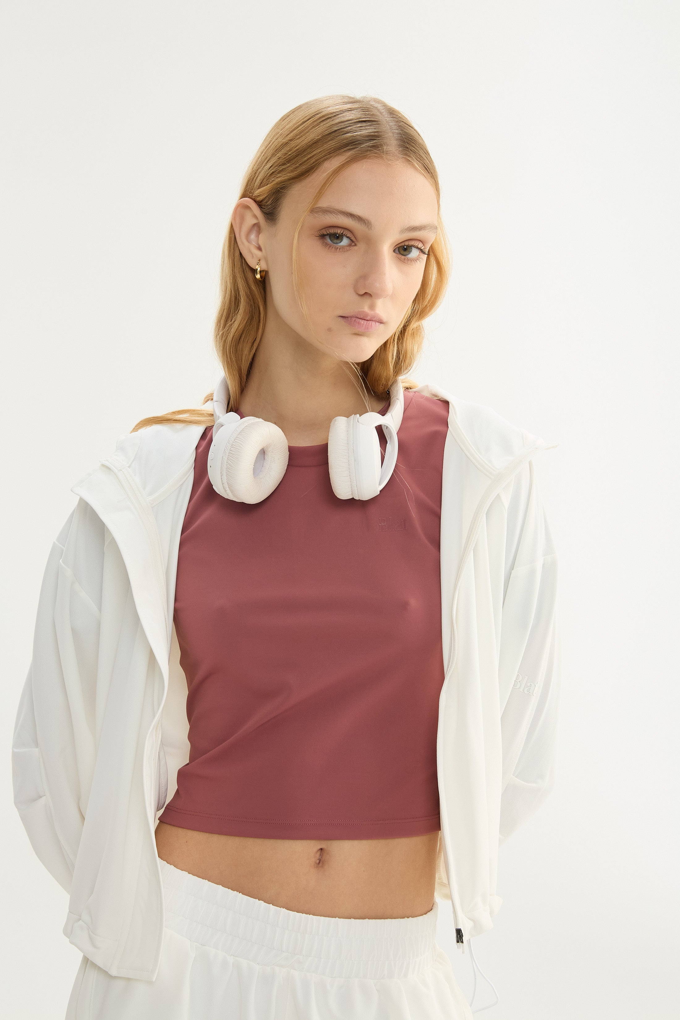 Top Manga Corta Shine - PureSkin® - Malva