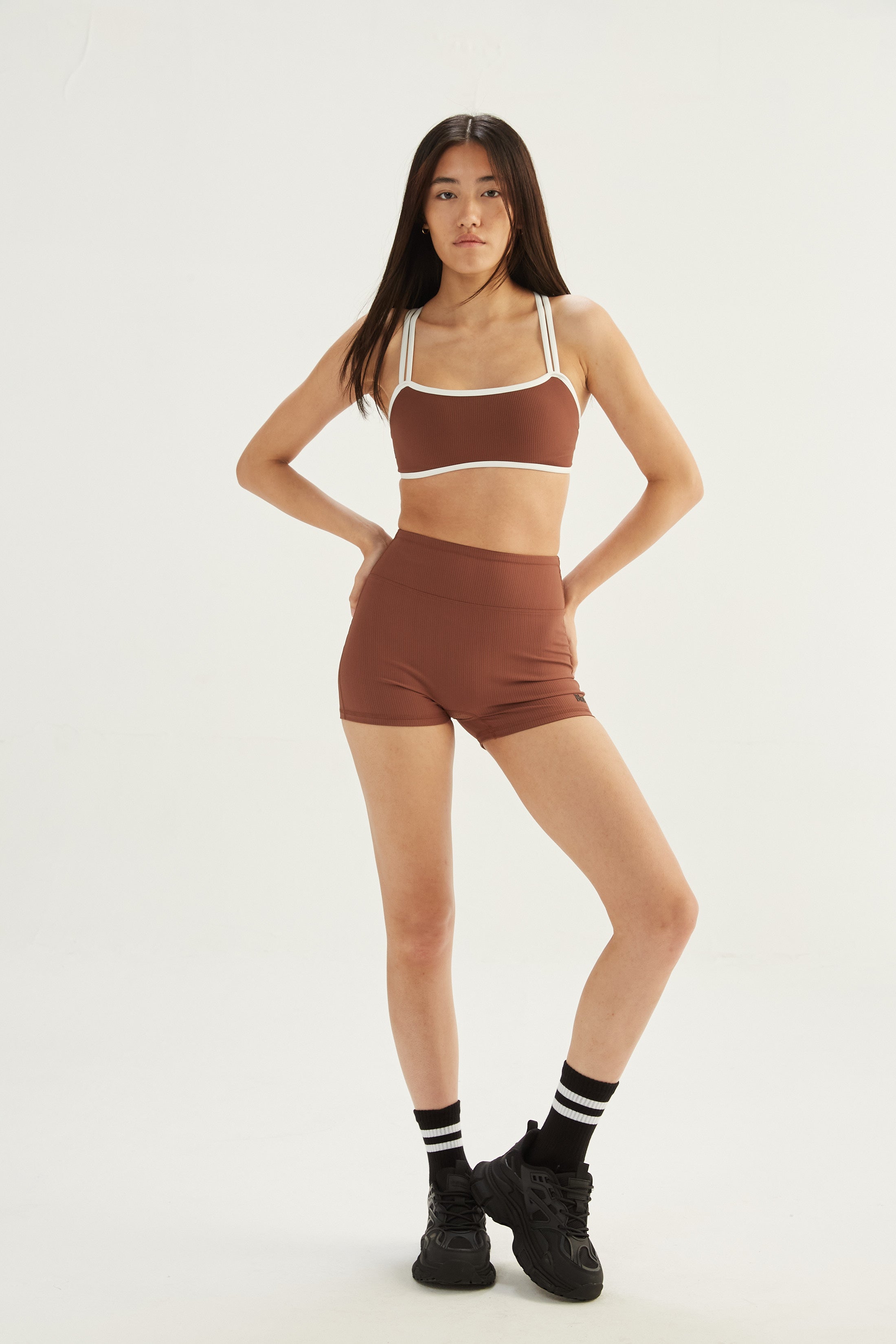 Top Active Combinado - SleekRib® - Chocolate