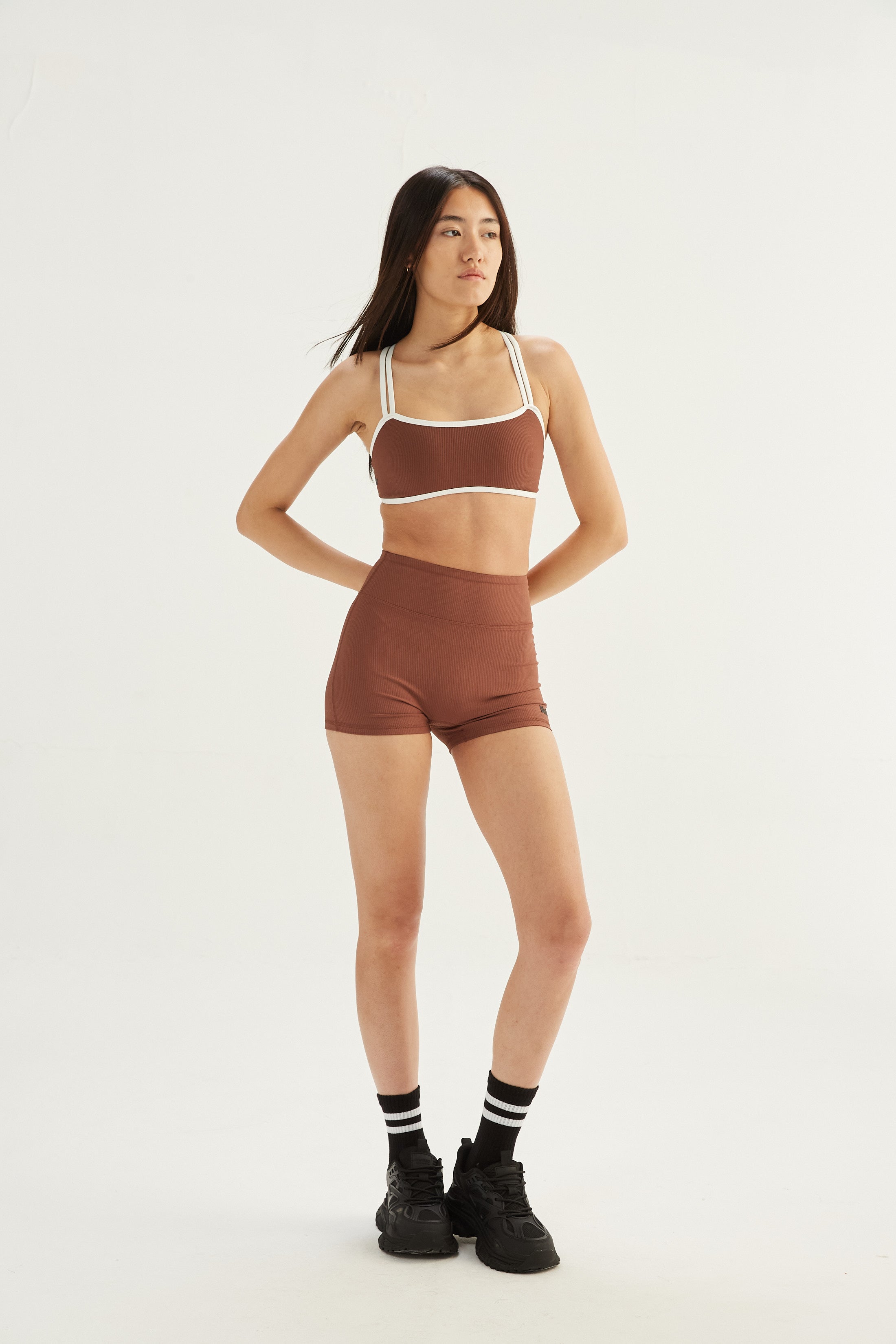 Top Active Combinado - SleekRib® - Chocolate