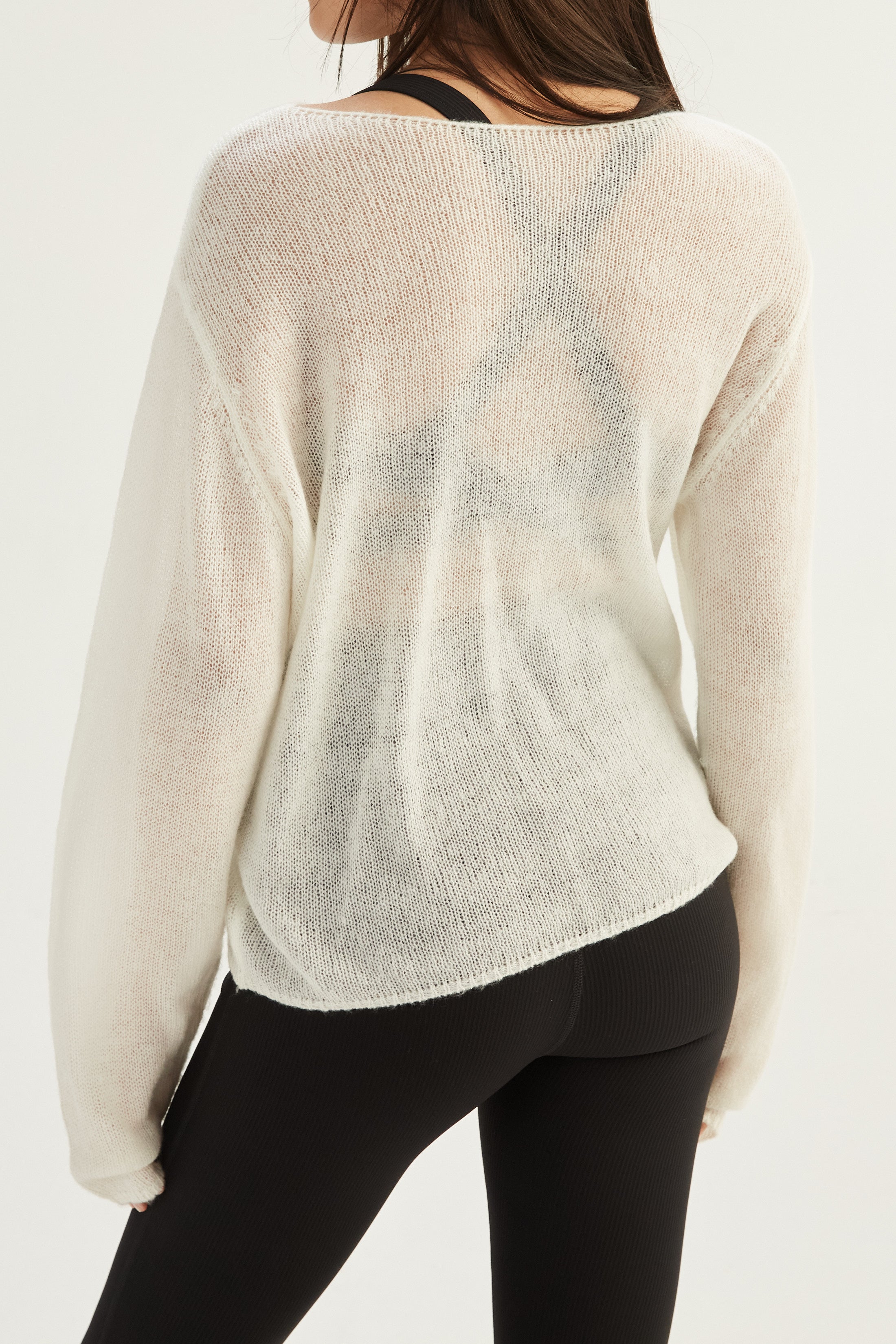 Top Armony Cruzado - SleekRib® - Negro