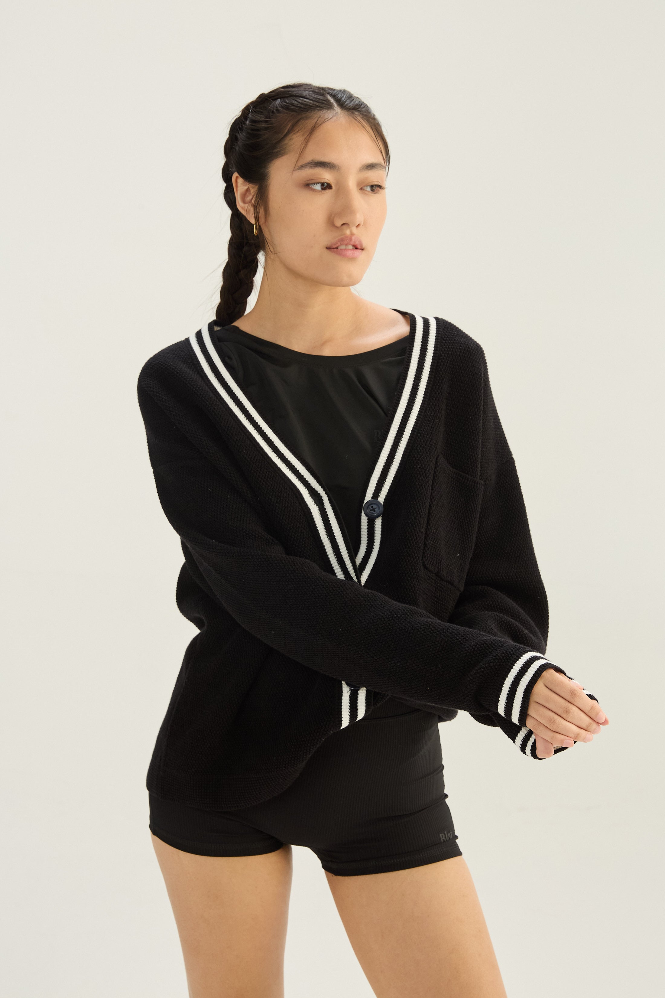 Cardigan Poise - Negro
