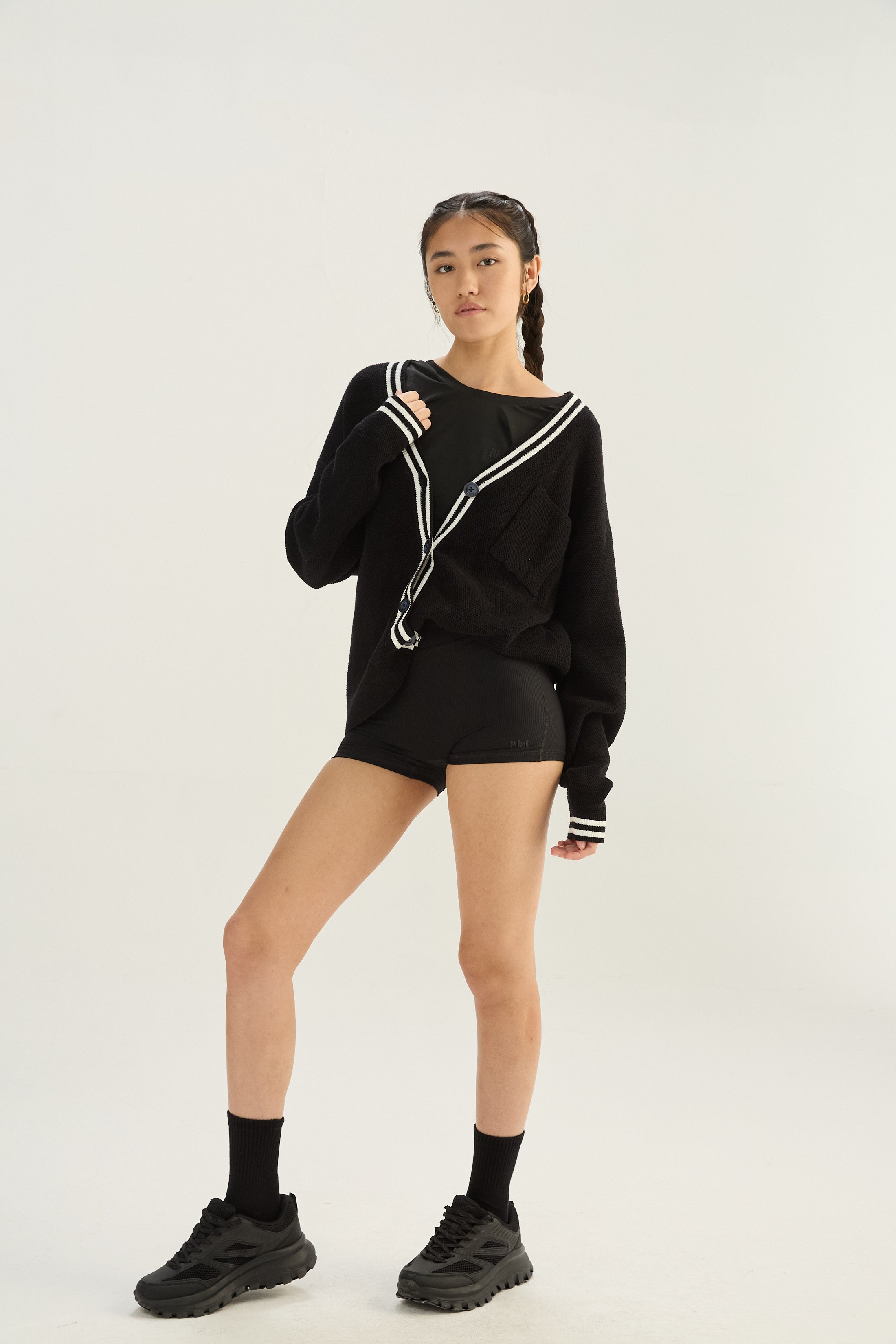 Cardigan Poise - Negro