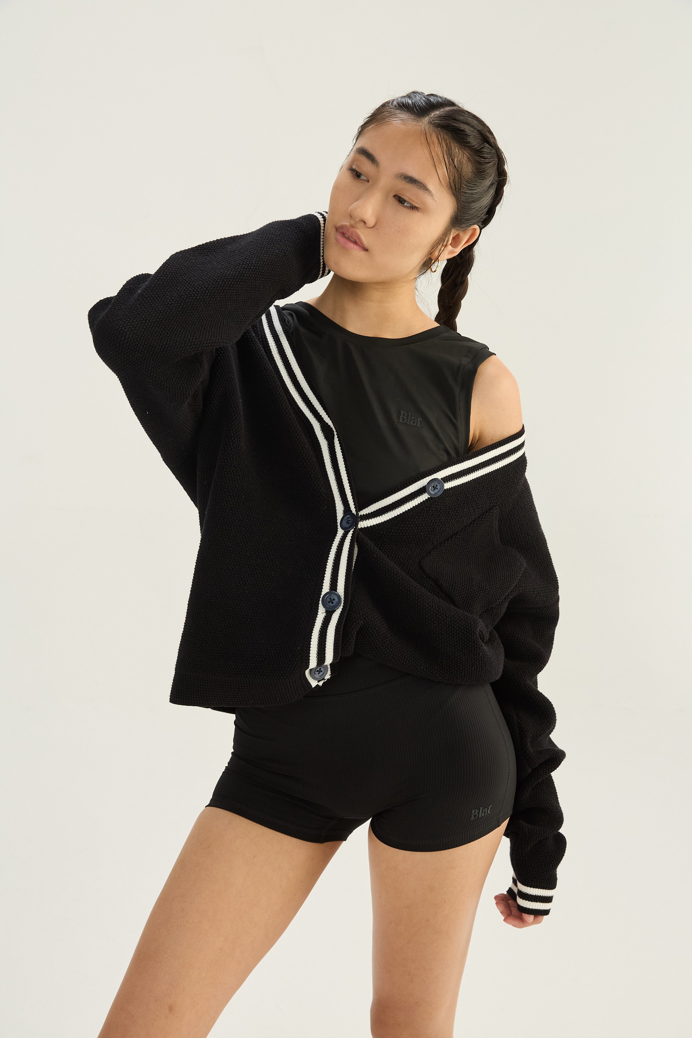 Remera U Back - Negro