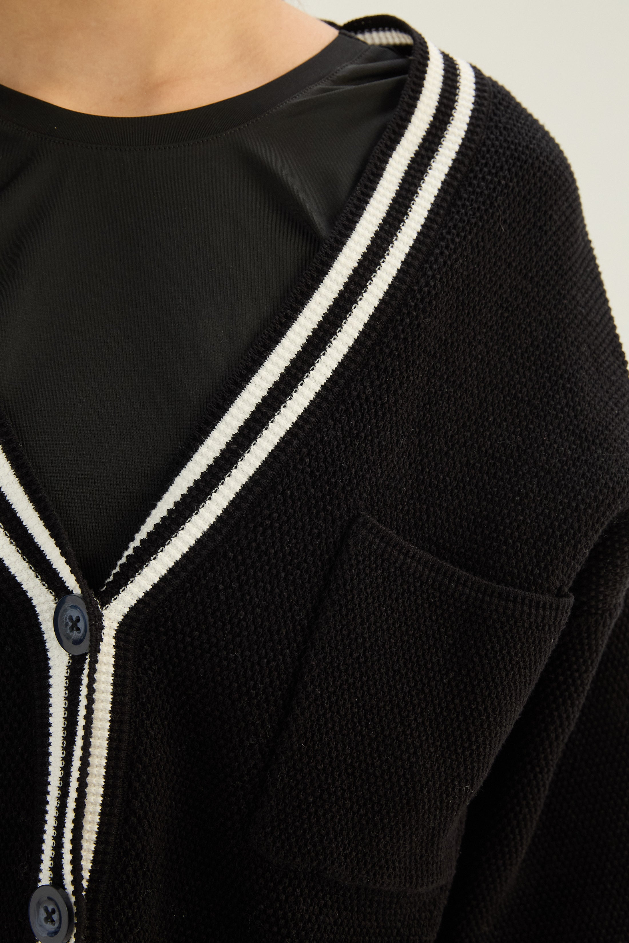 Cardigan Poise - Negro