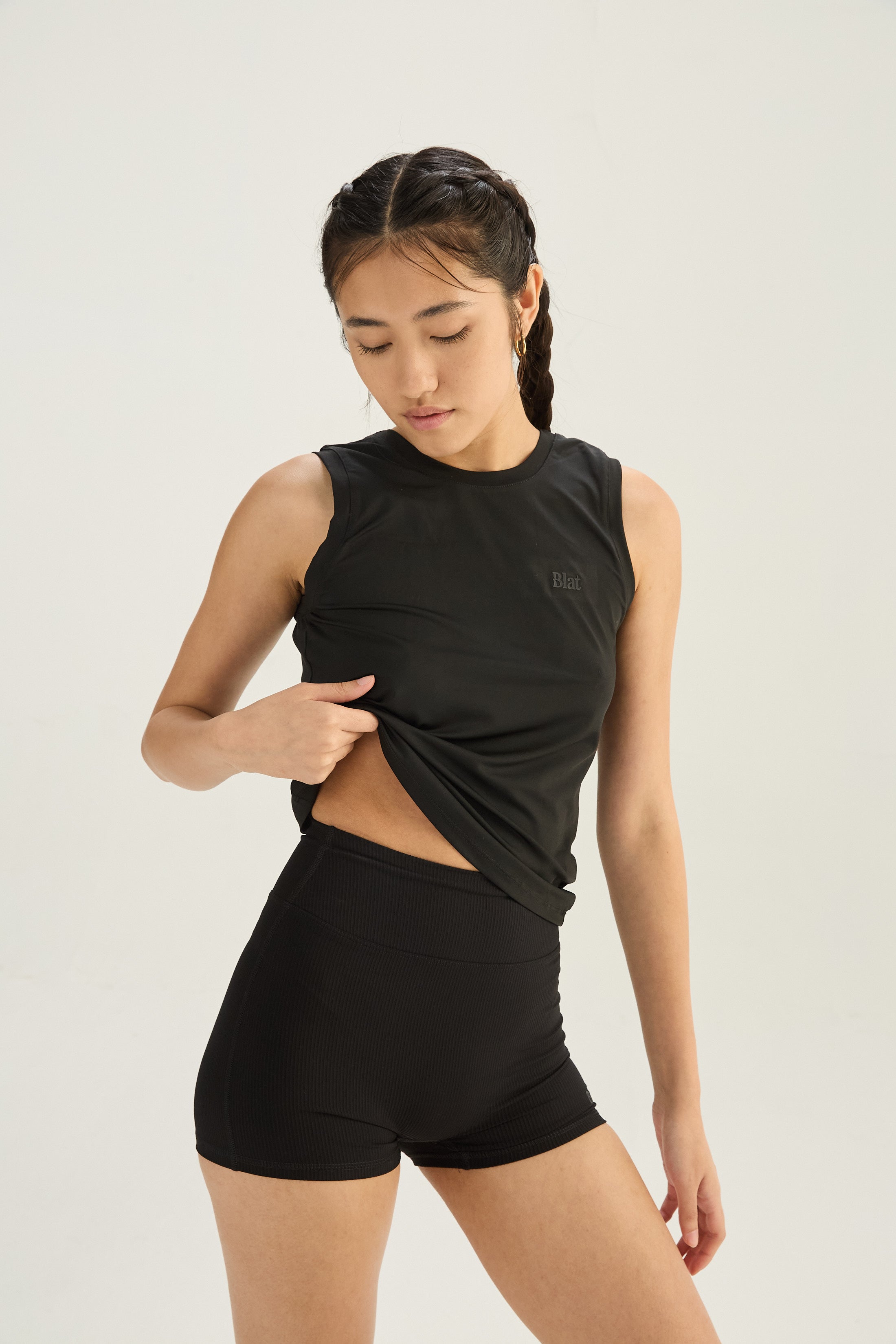 Remera U Back - Negro