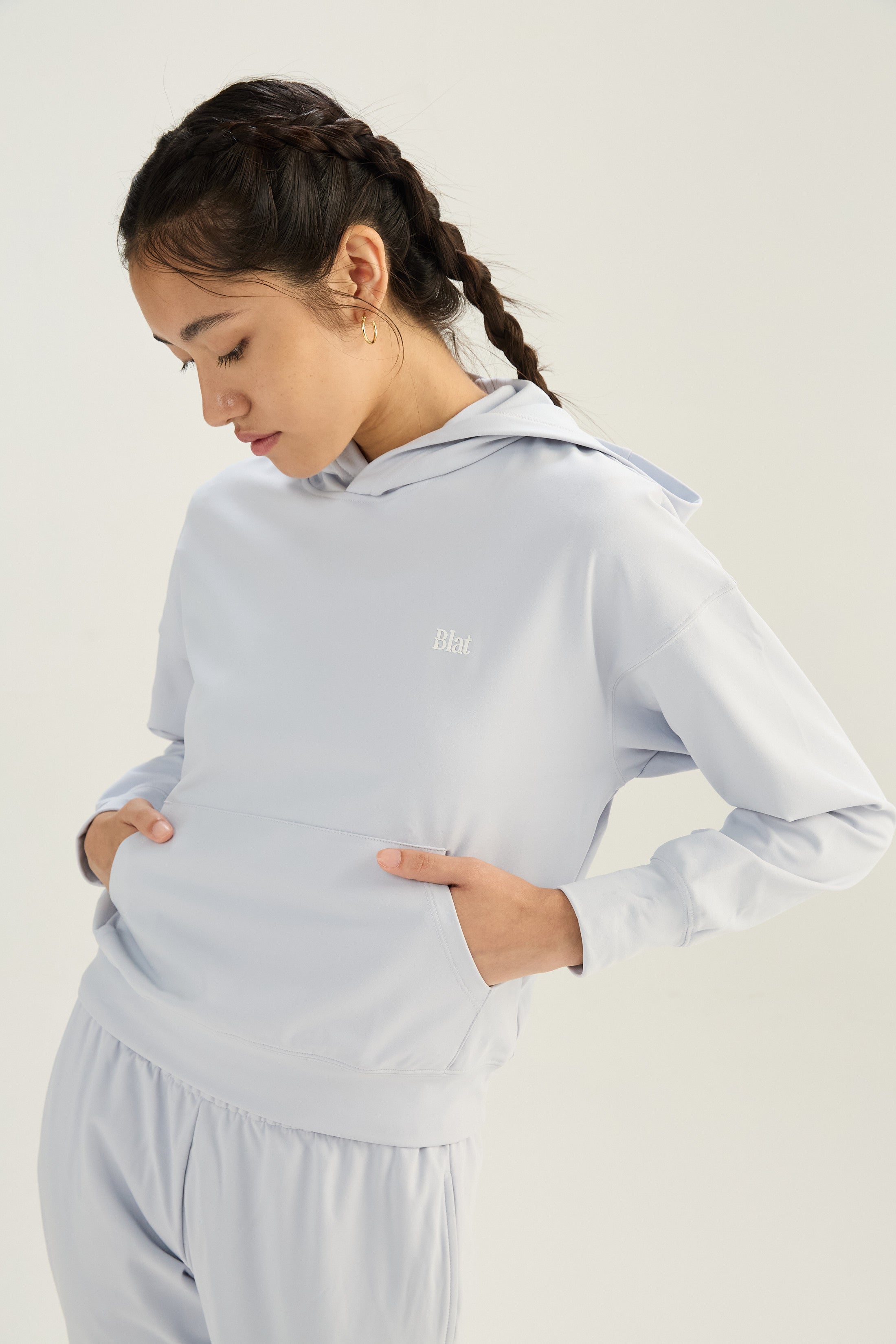 Buzo Hoodie Ethereal - TechKnit® - Gris Plata