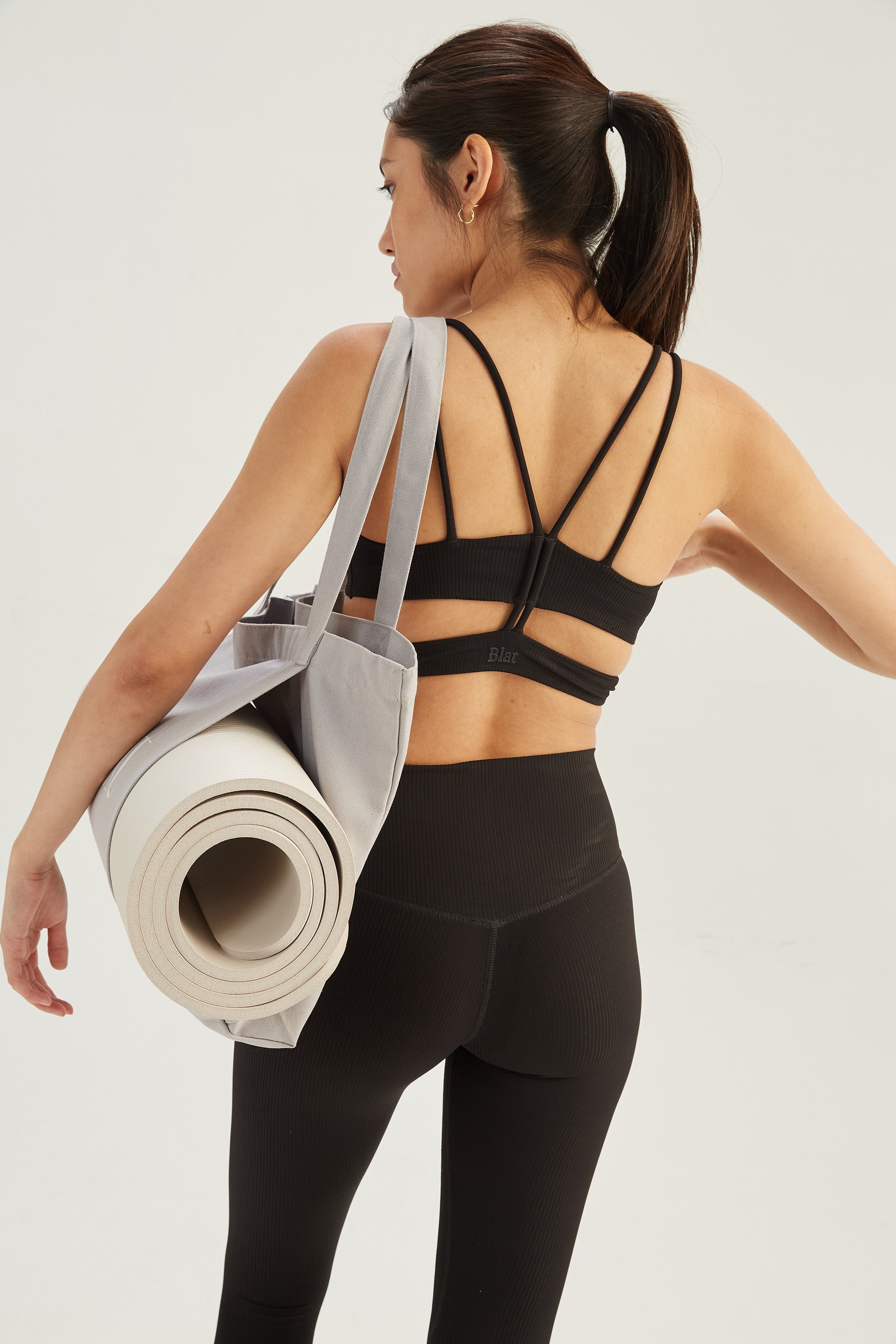 Calza Contour - SleekRib®- Negro