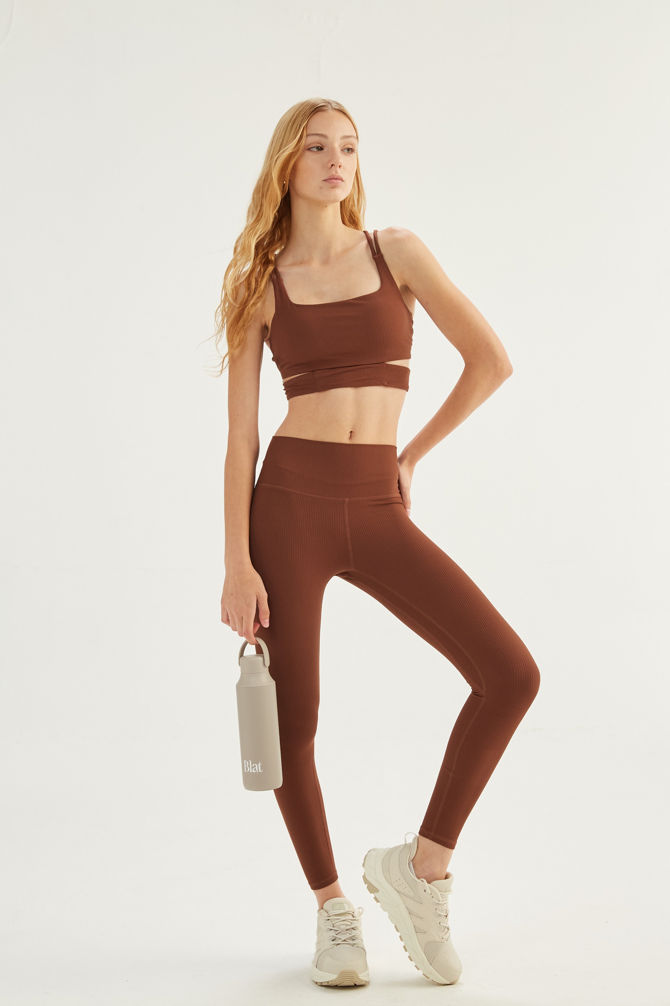 Calza Contour - SleekRib® - Chocolate