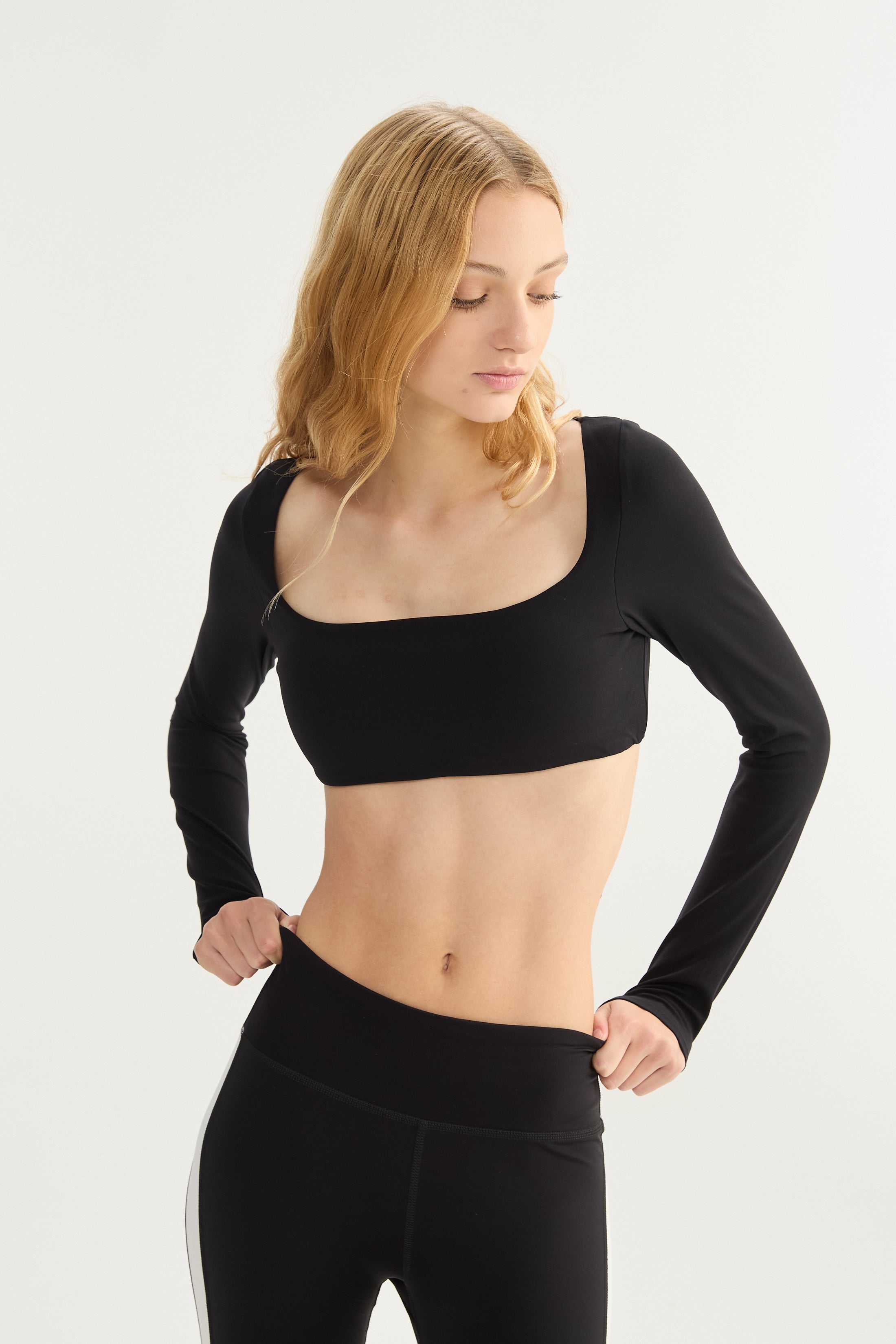 Top Manga Larga Foam - PureSkin® - Negro
