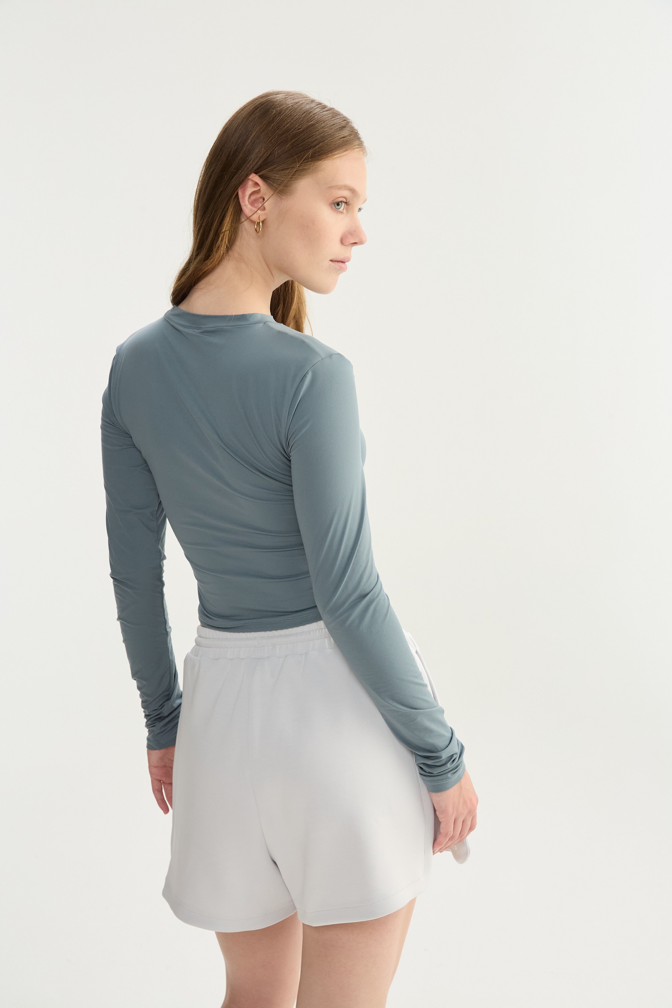 Top Manga Larga Tide - PureSkin® - Acero