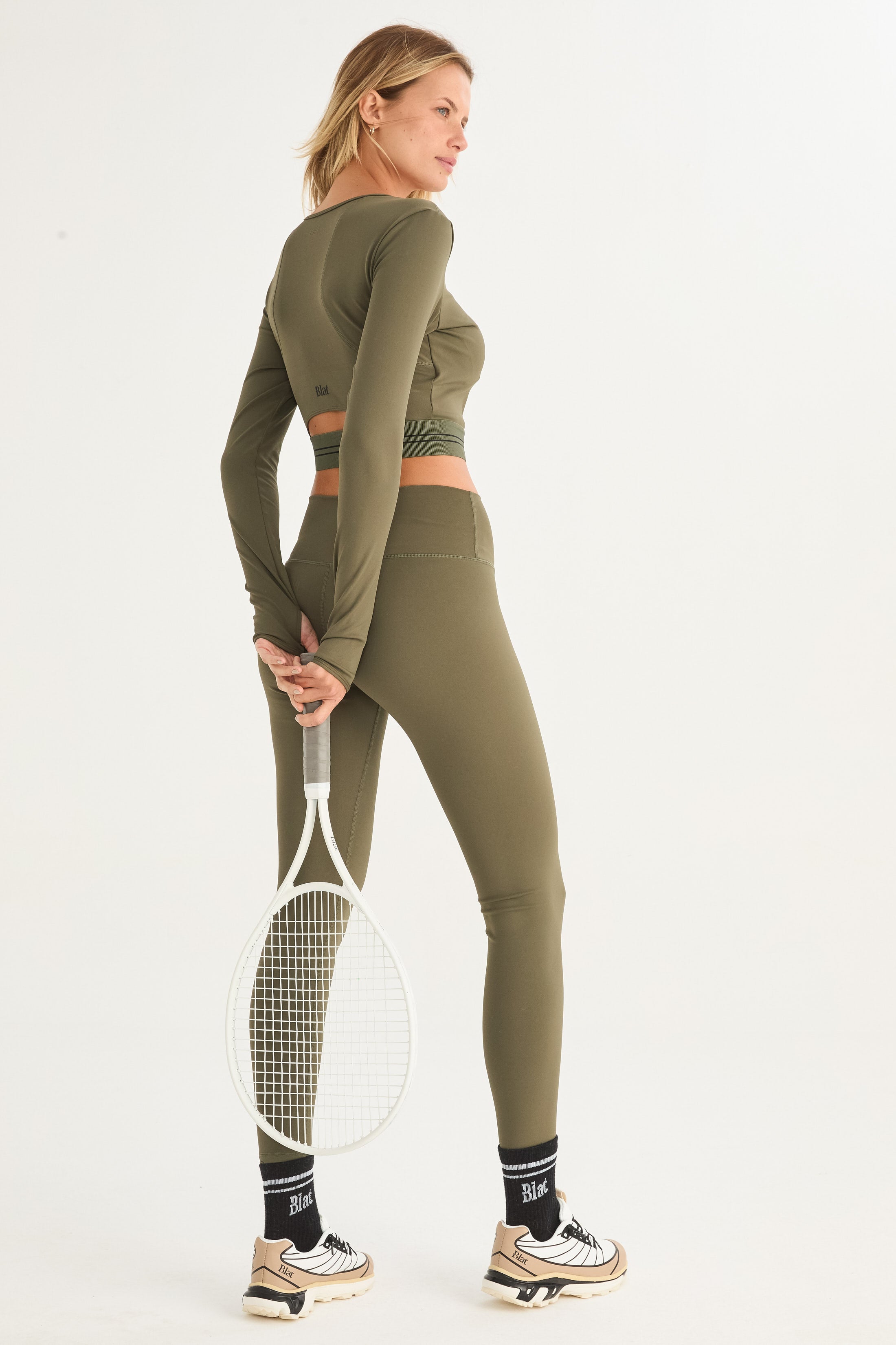 Top Manga Larga Savia - PureSkin® - Militar