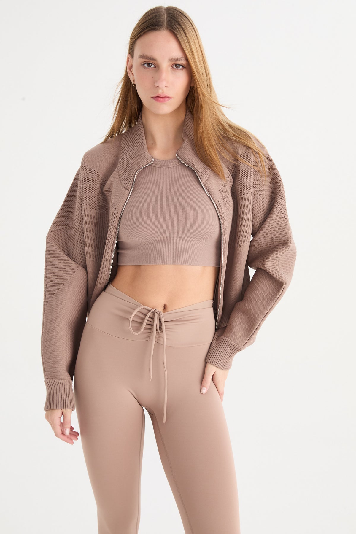 Buzo Con Cierre Lyren - Knitwear® - Visón
