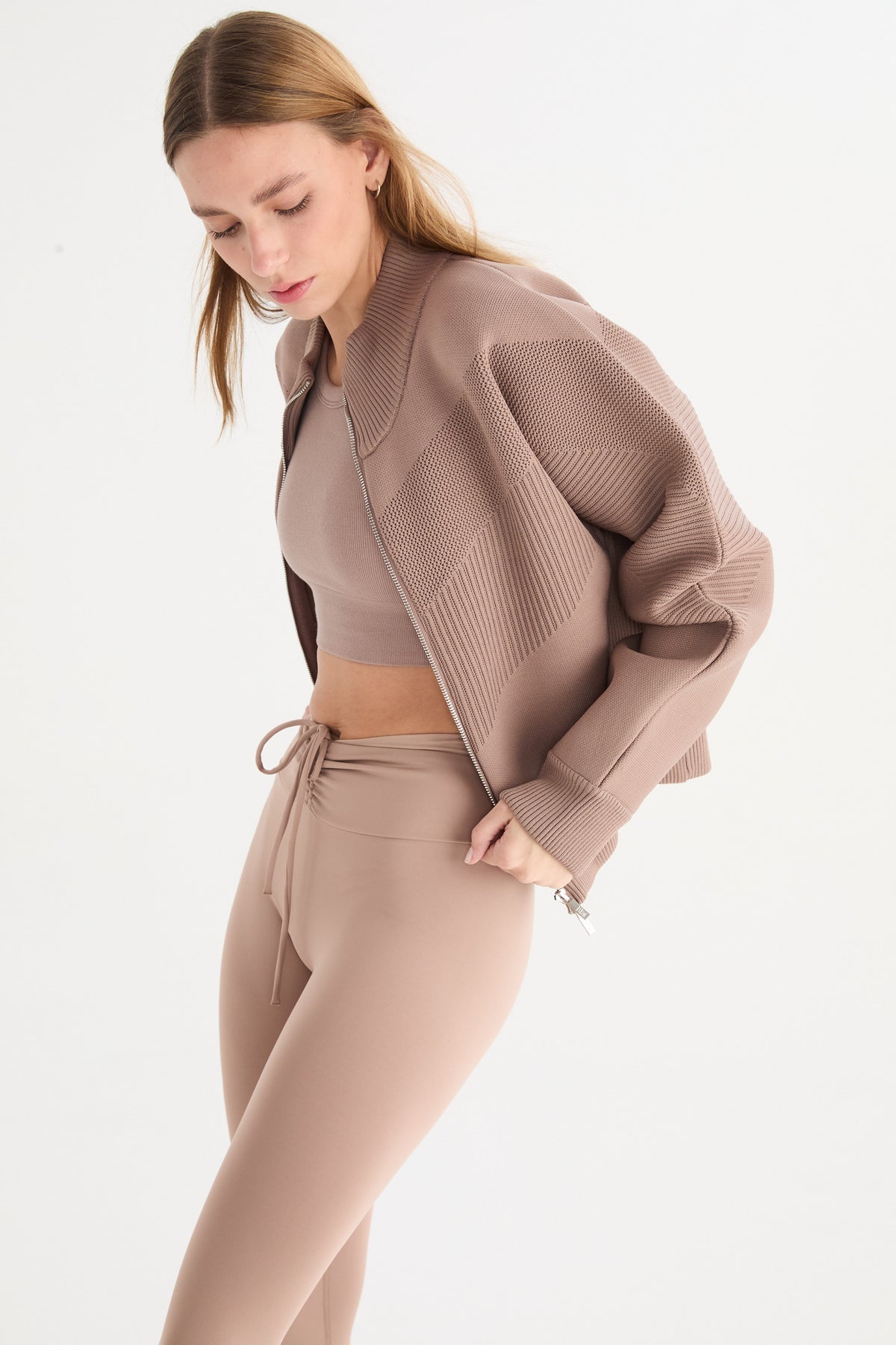 Buzo Con Cierre Lyren - Knitwear® - Visón