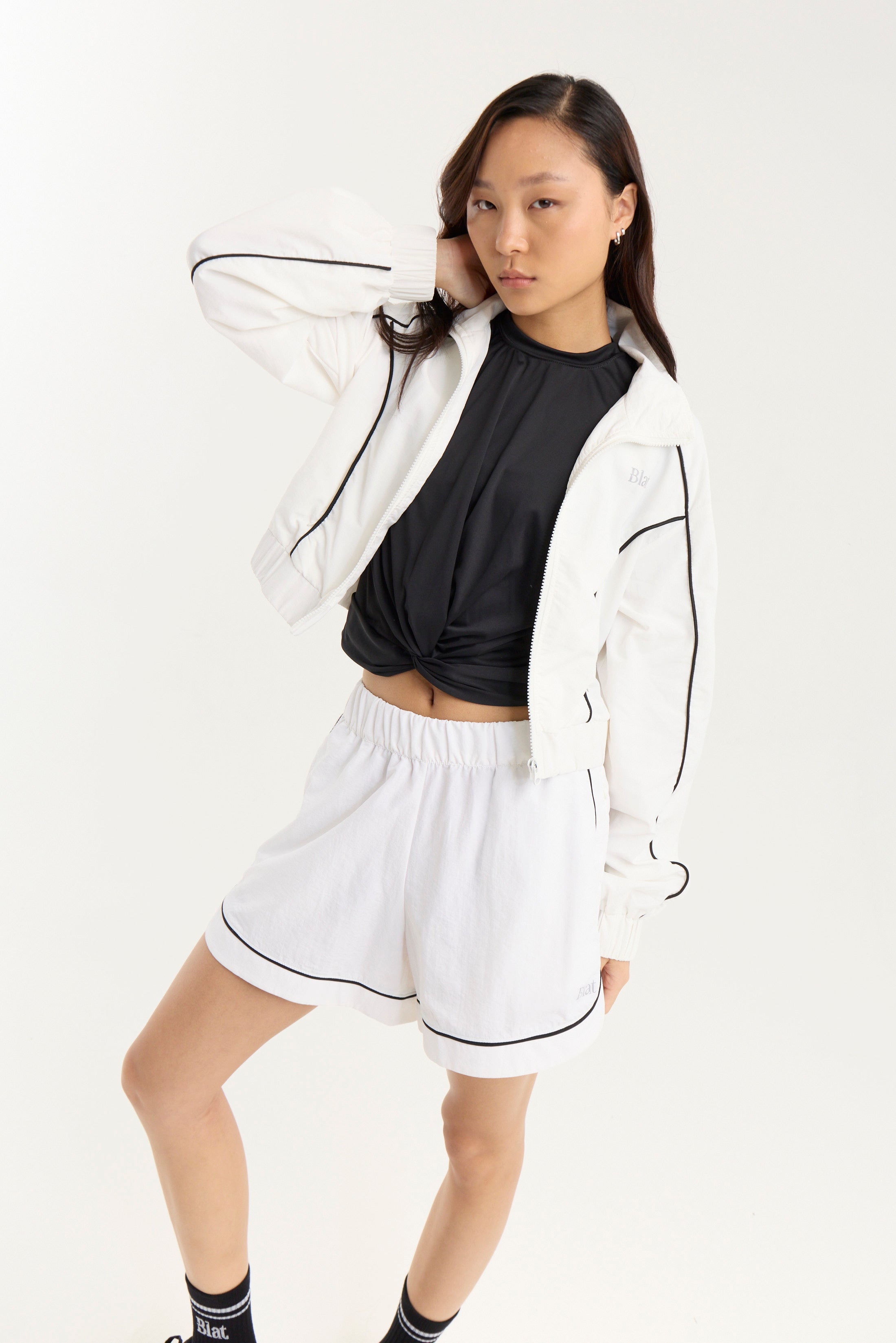 Campera Arbor Combinado - TechKnit® - Blanco