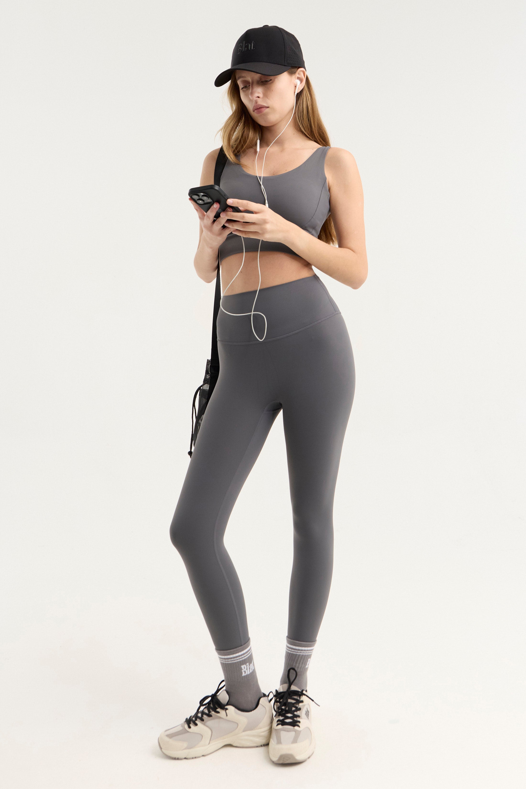 Set Top y Calza Tidal - PureSkin® - Gris Oscuro