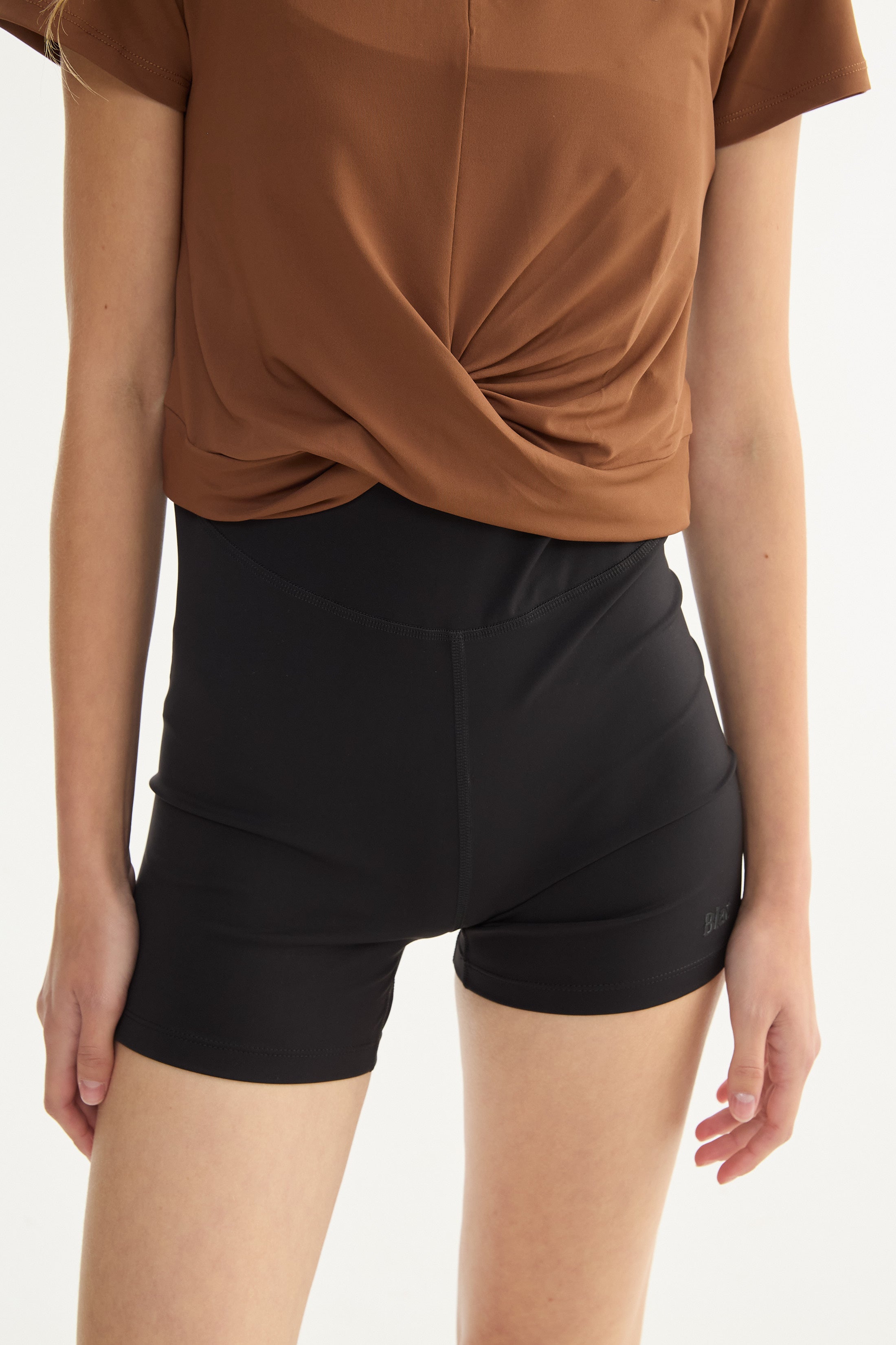 Remera Crop - Chocolate
