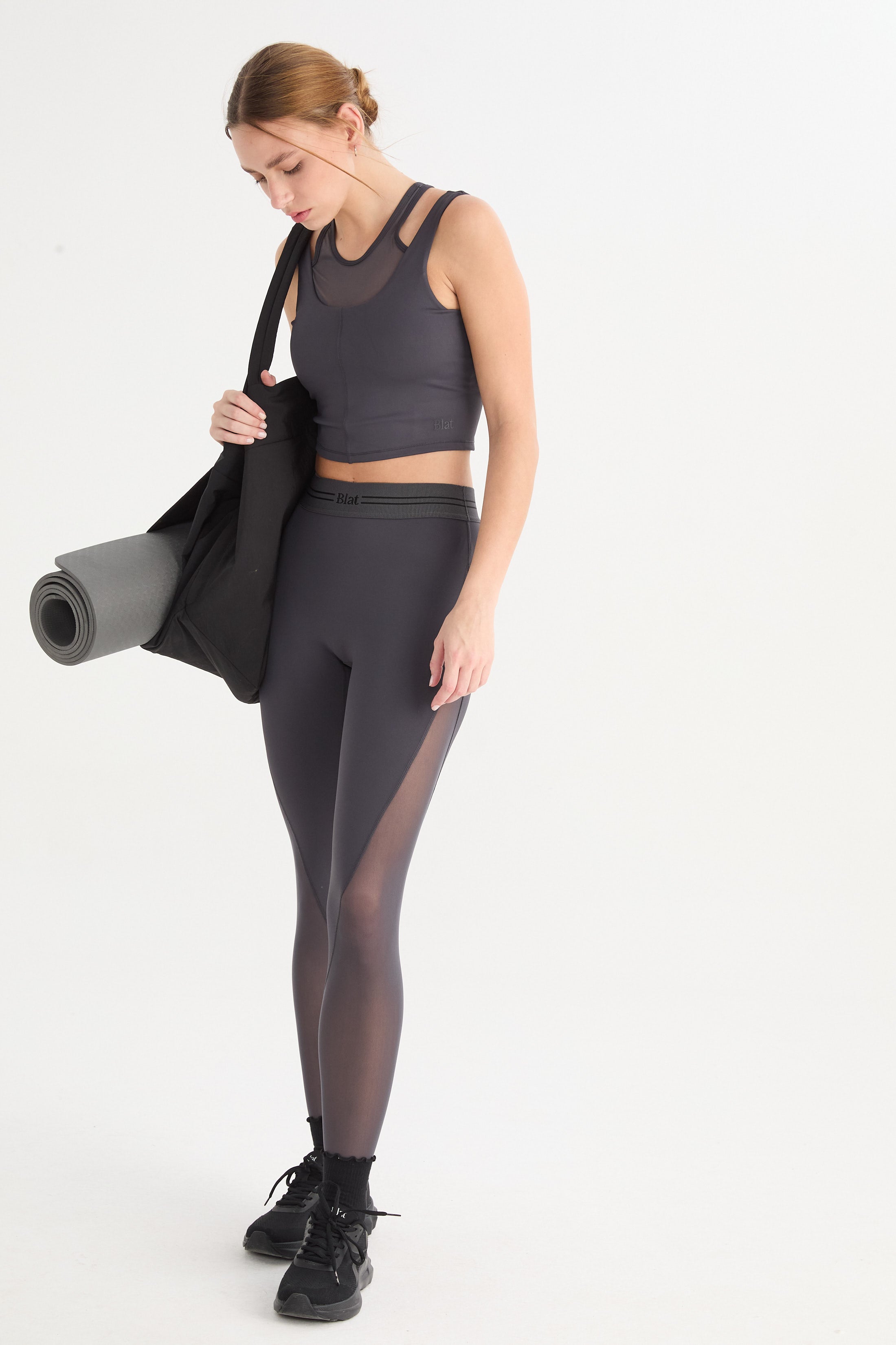 Top Doble Nysa - PureSkin® - Gris oscuro