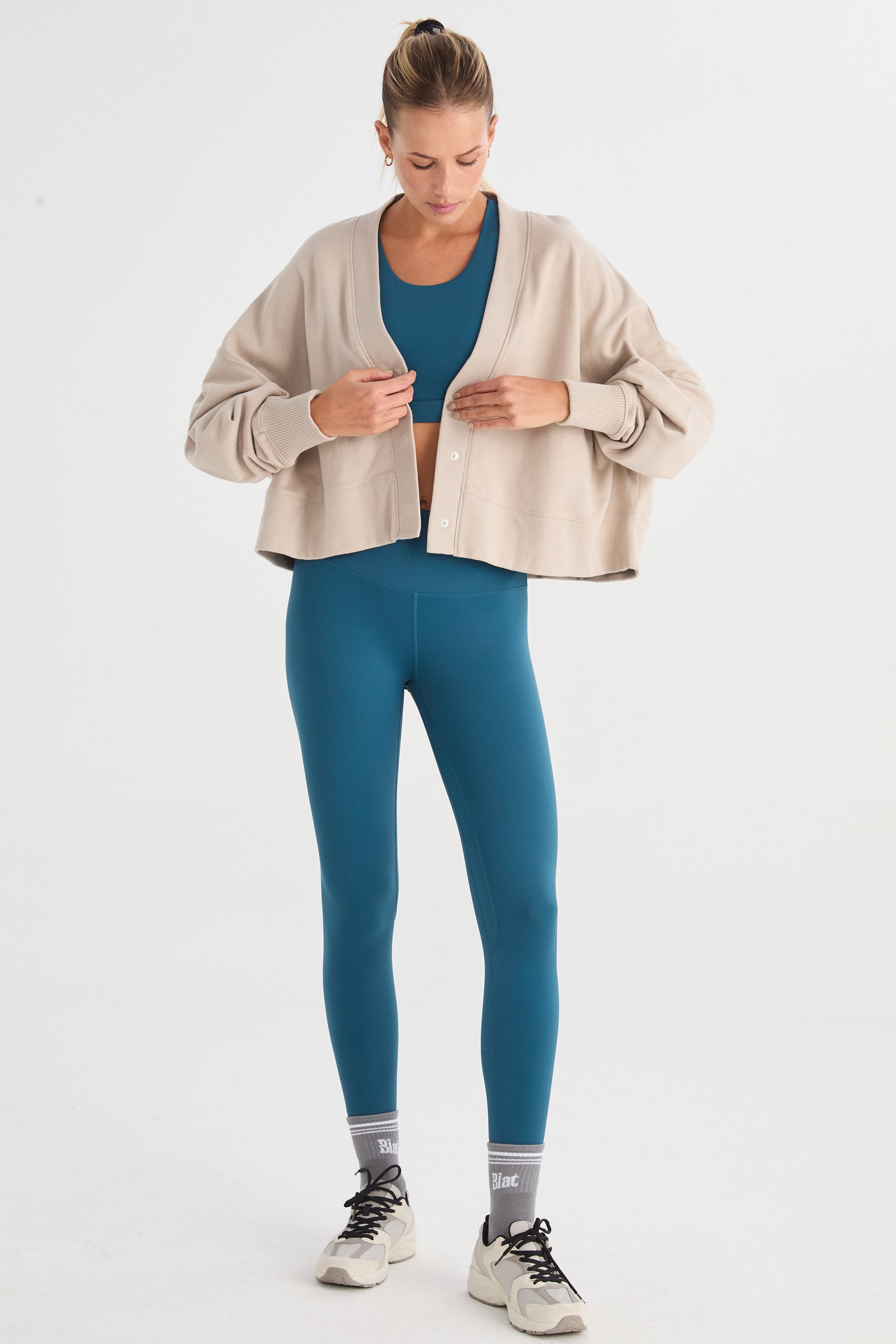 Calza Grid - PureSkin® - Azul Vibrante