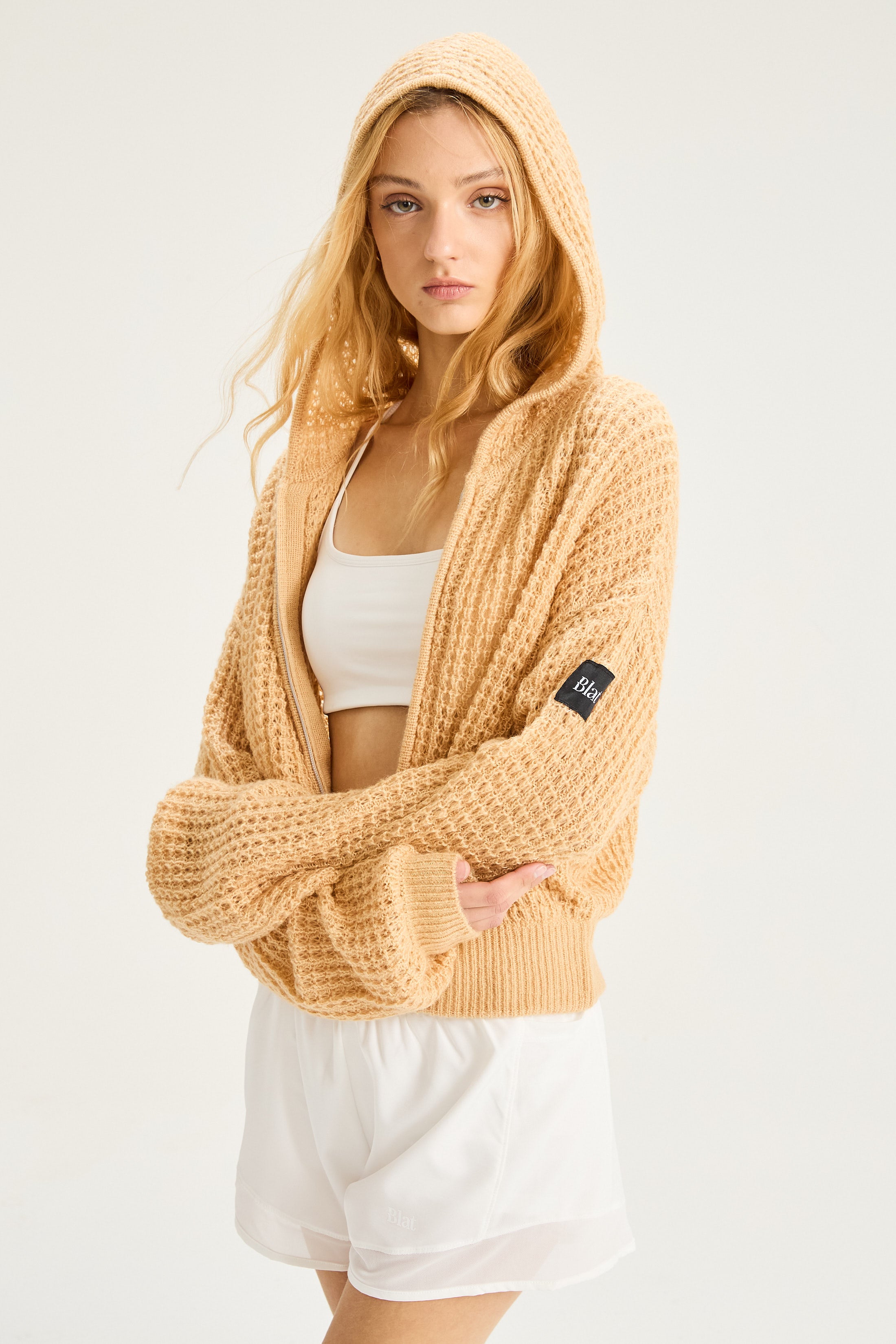 Sweater con Cierre Drift - Camel