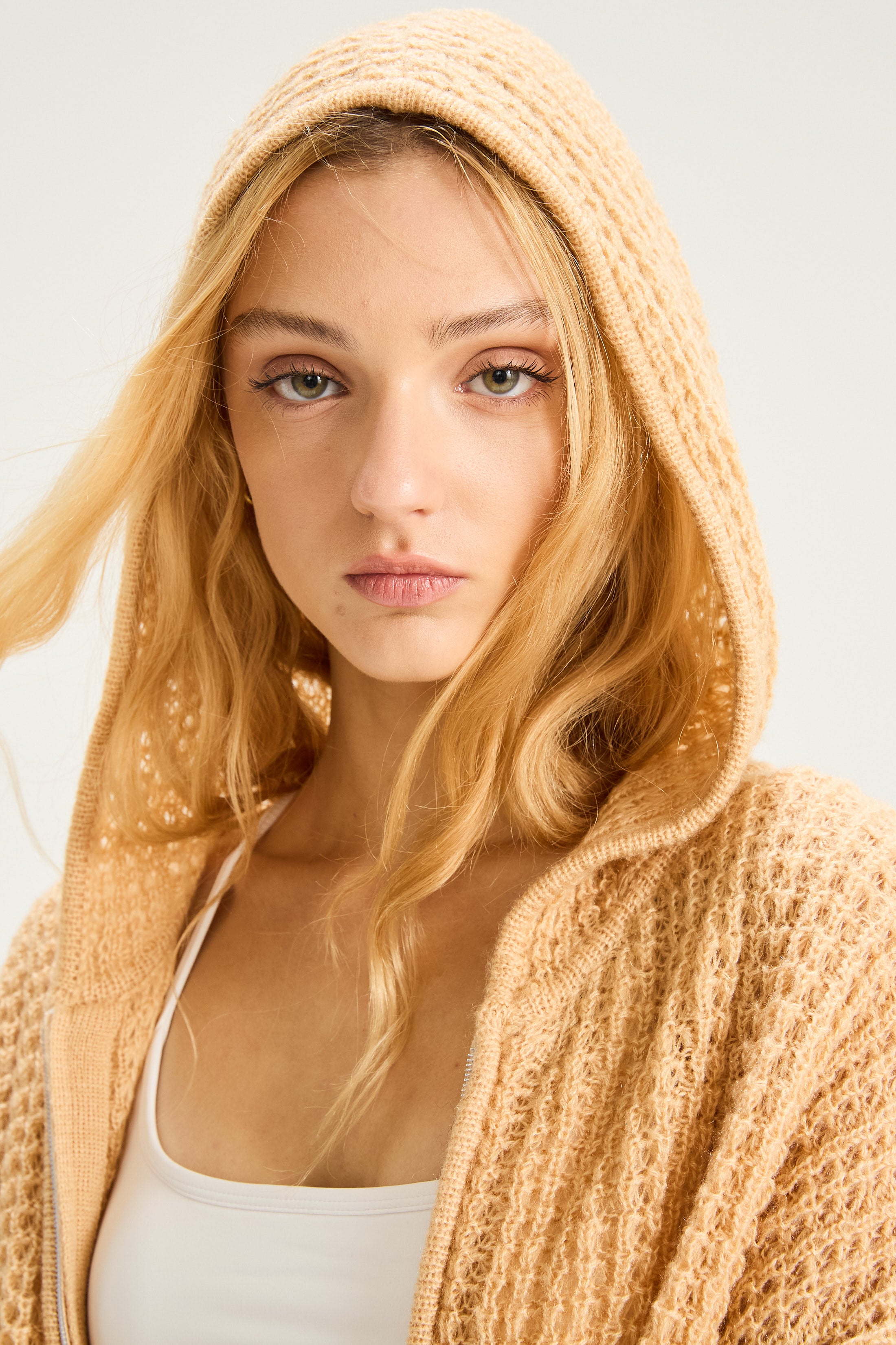 Sweater con Cierre Drift - Camel