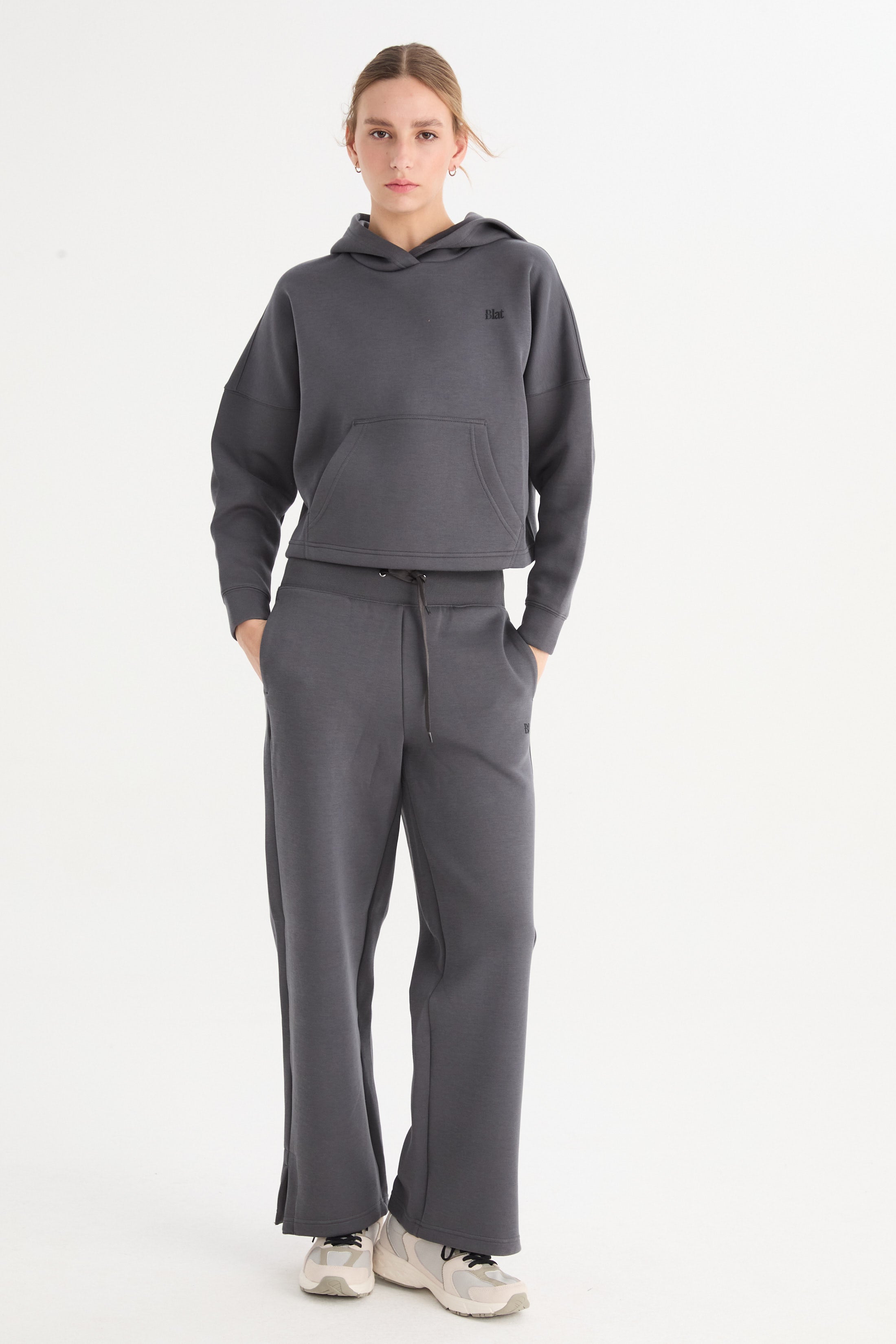 Buzo con Capucha Iskra - TechKnit® - Gris oscuro
