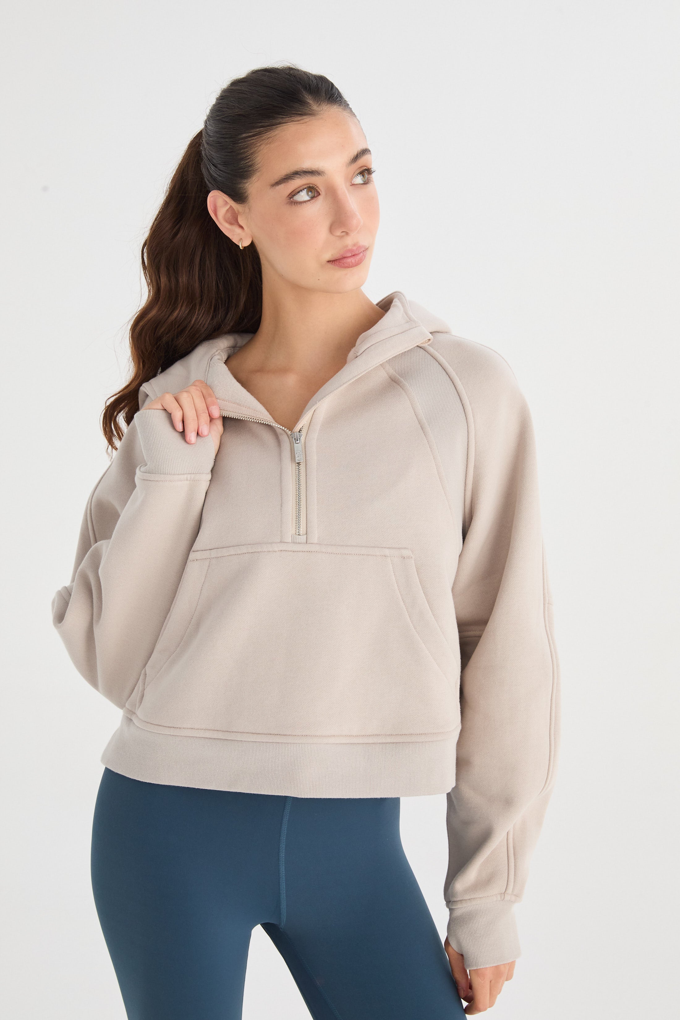 Hoodie Runae - TechKnit® - Visón