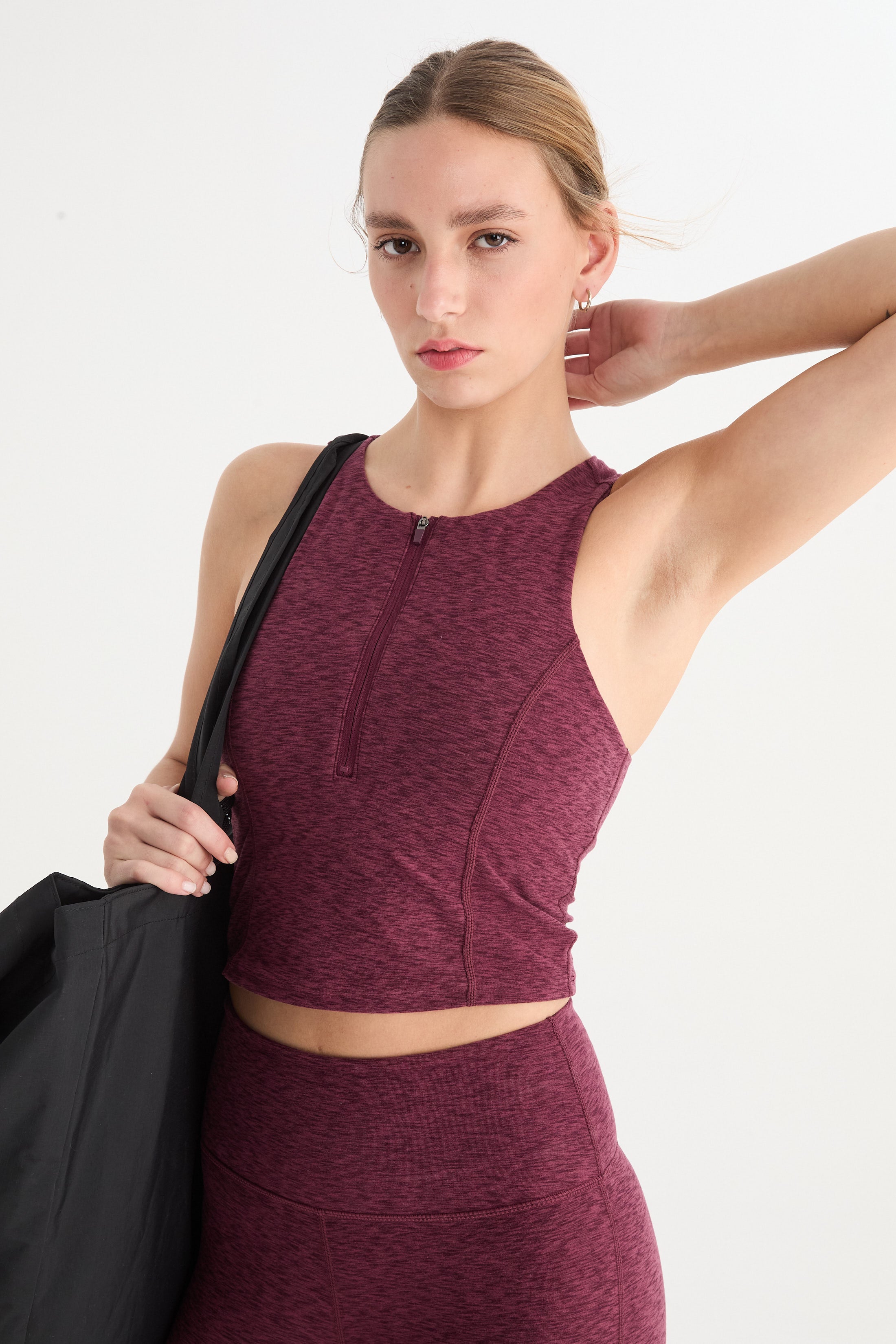 Top con Cierre Nahla - Compressive® - Rouge