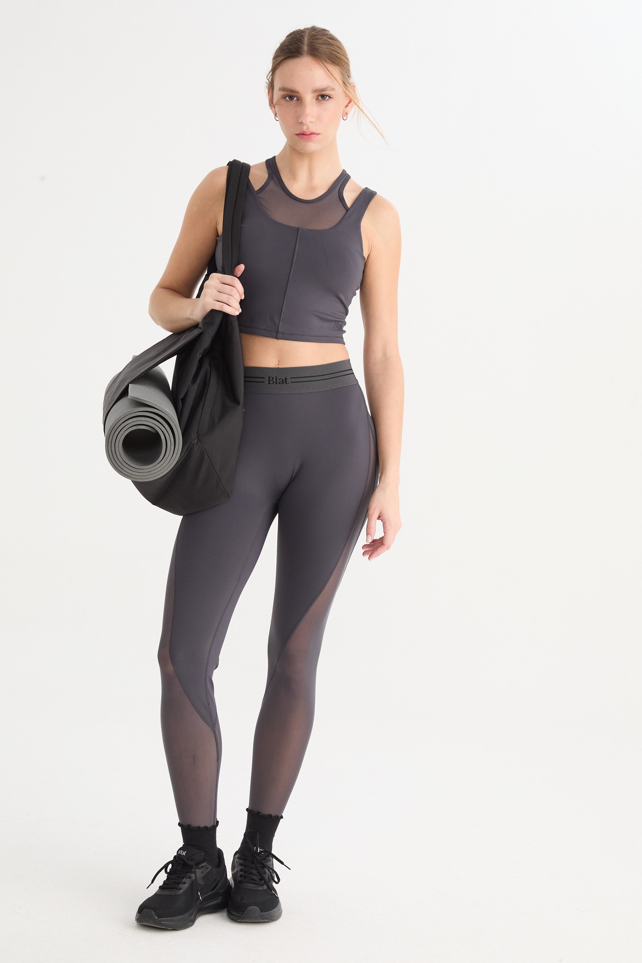 Top Doble Nysa - PureSkin® - Gris oscuro