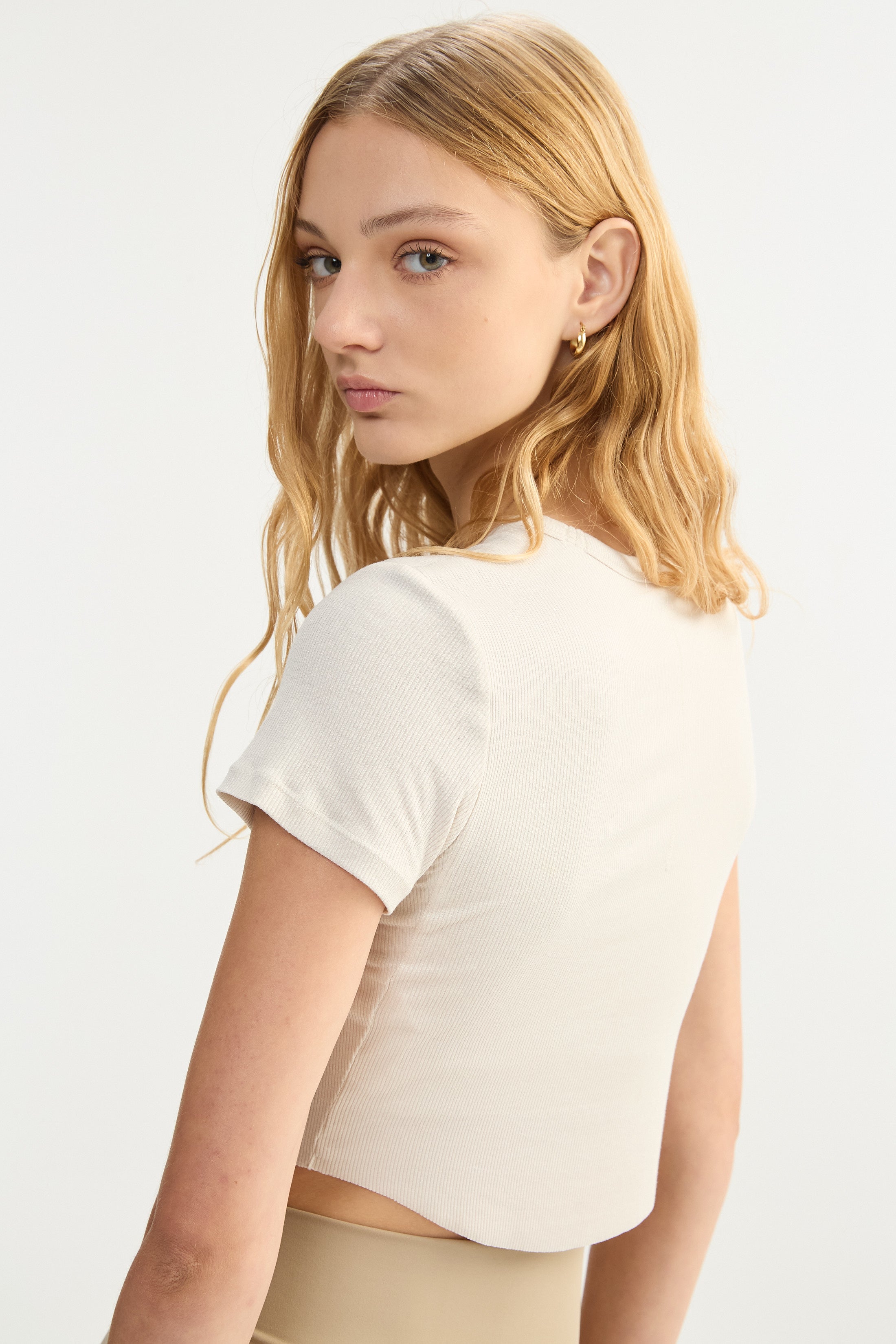 Remera Manga Corta Edge - Blanco