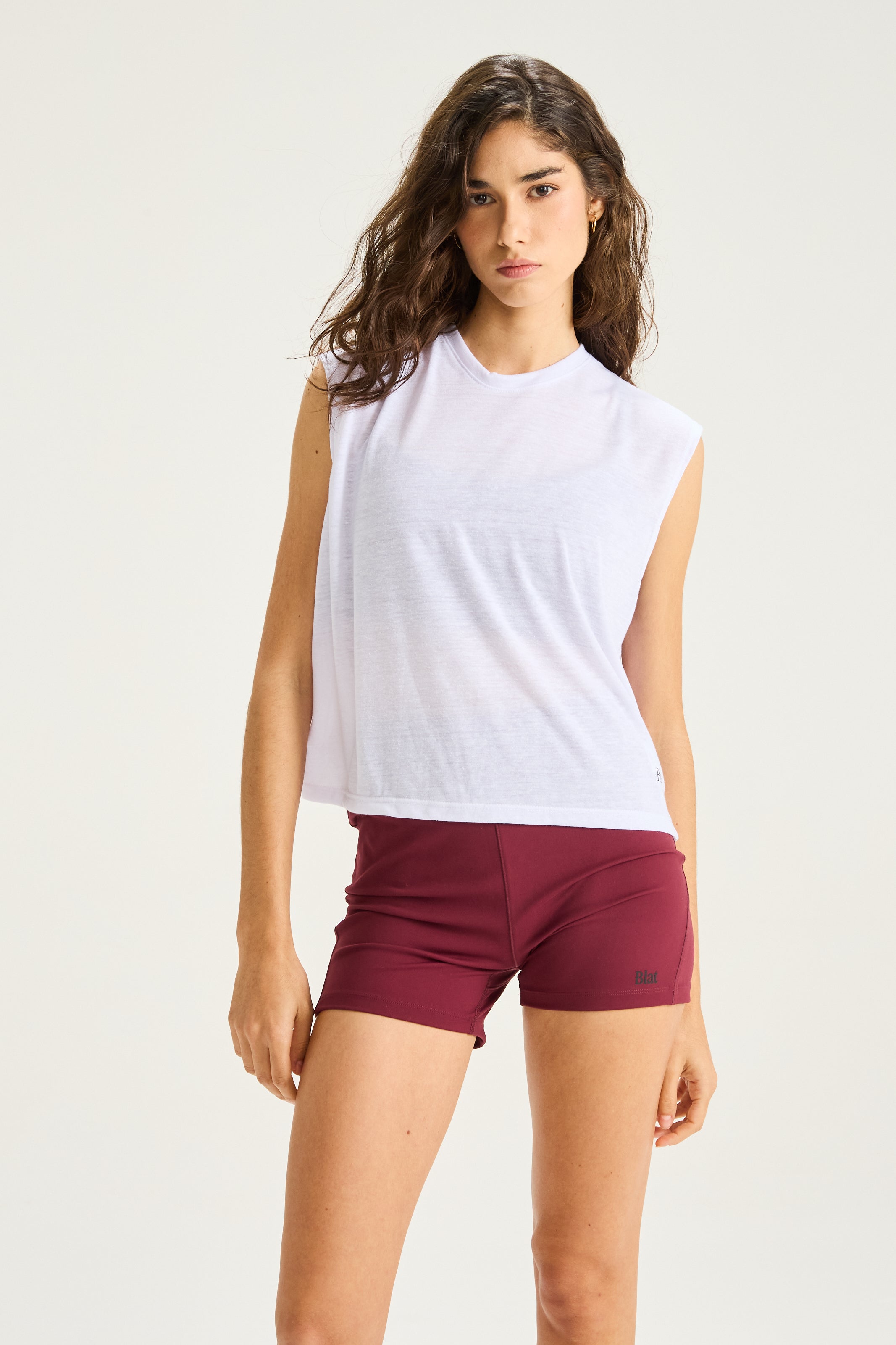Remera Sin Mangas Crop - Blanco