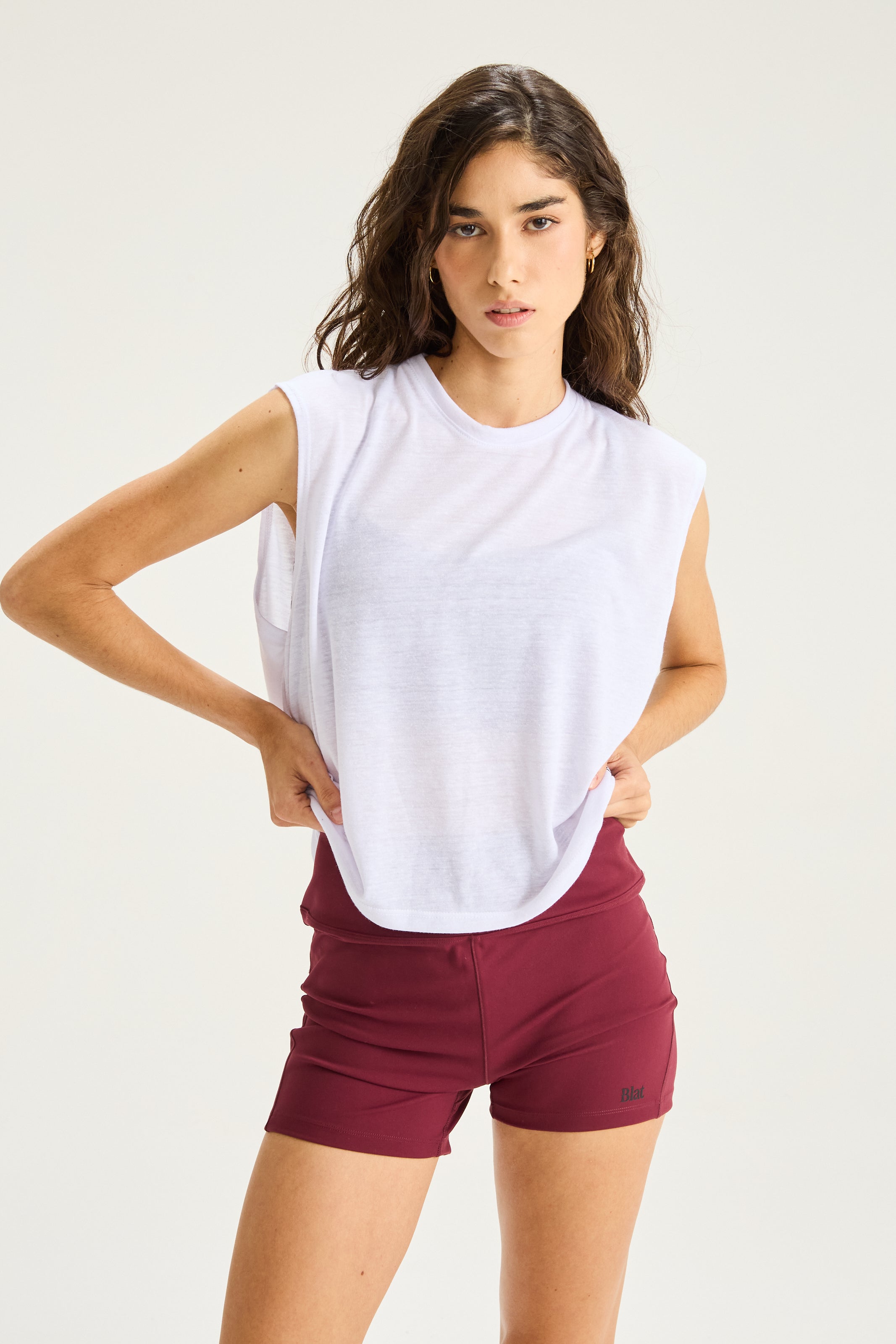 Remera Sin Mangas Crop - Blanco
