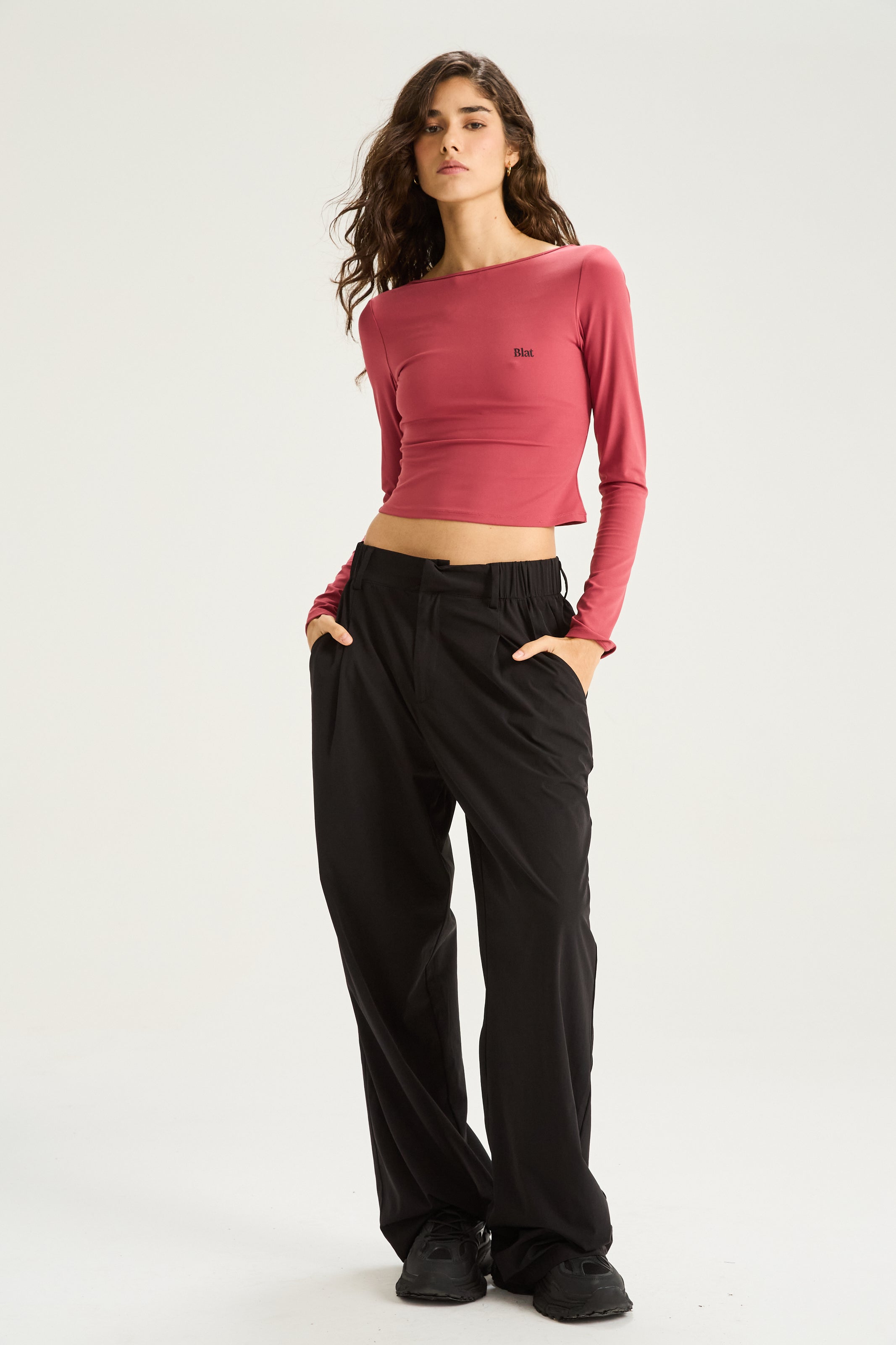 Top Manga Larga Backless -  PureSkin® - Malva