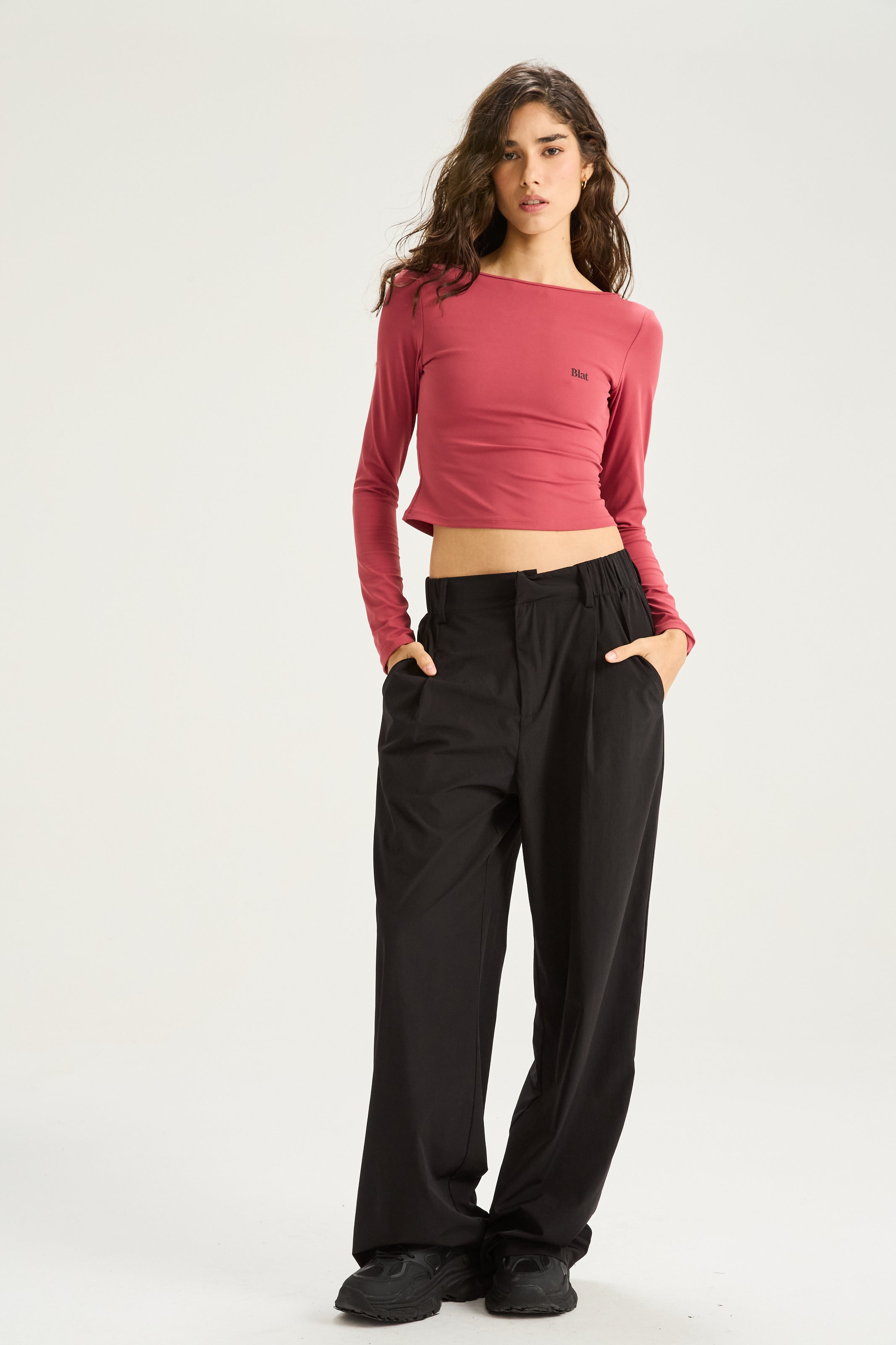 Top Manga Larga Backless -  PureSkin® - Malva