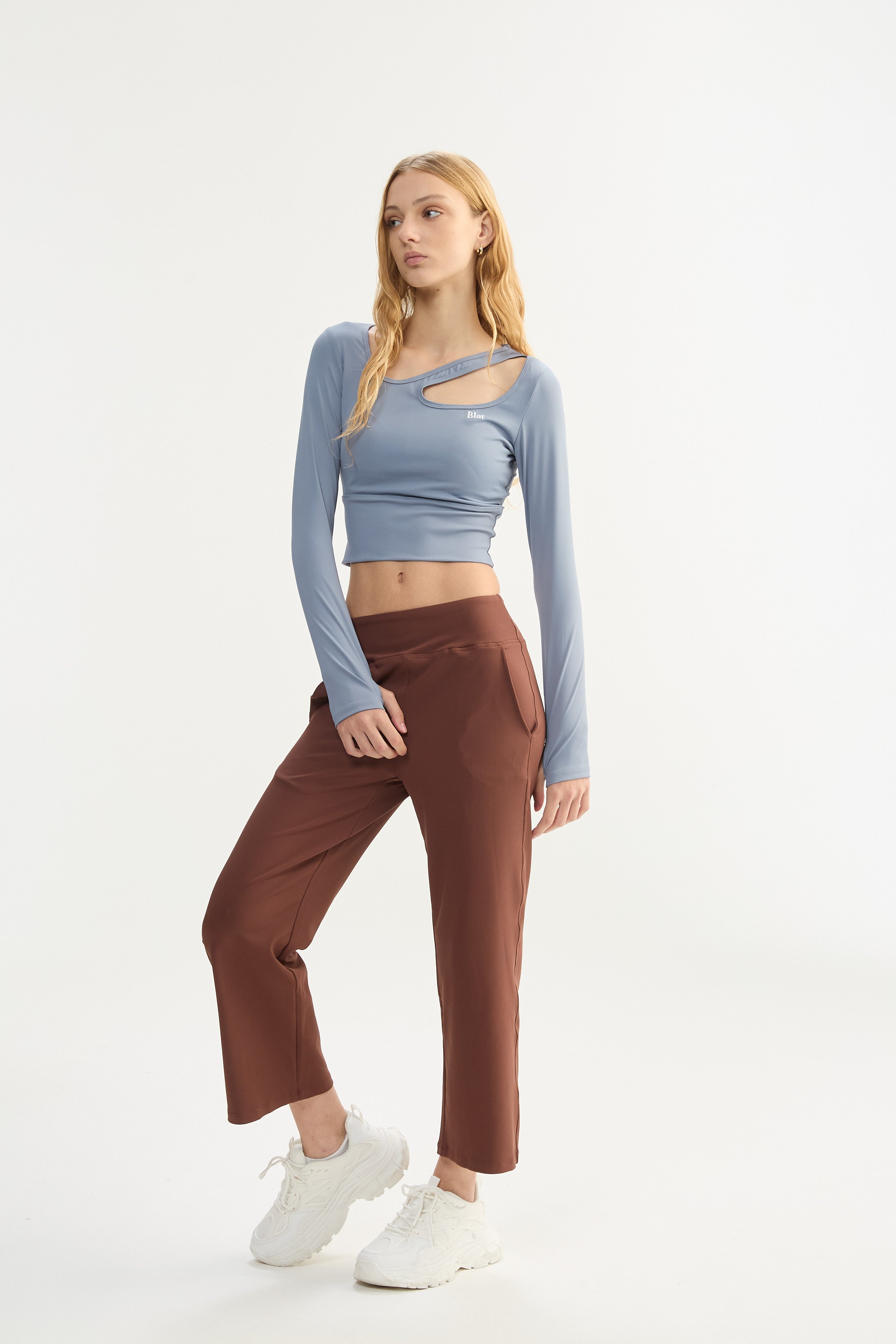 Top Manga Larga Eclipse - PureSkin® - Celeste