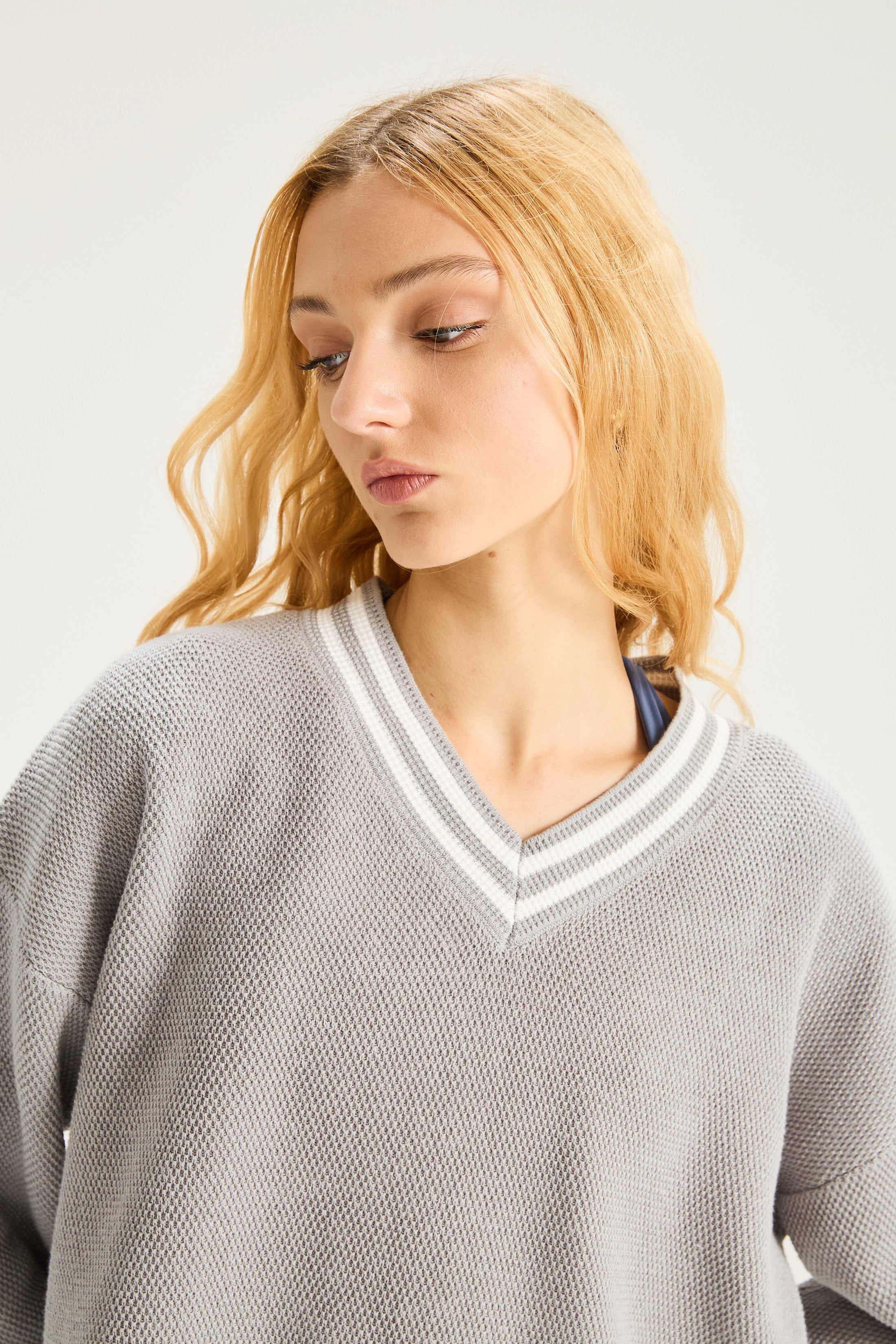 Sweater Poise - Gris Plata